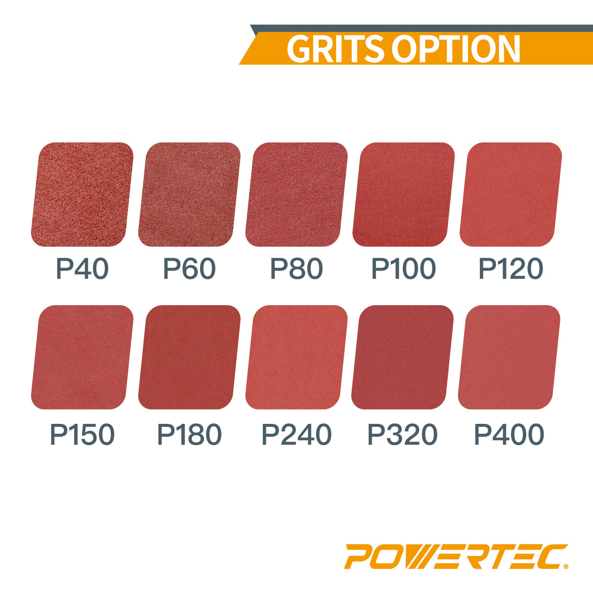 POWERTEC 1 x 30″ Sanding Belt 120 Grit 10pcs Aluminum Oxide Sandpaper Belts 10PK