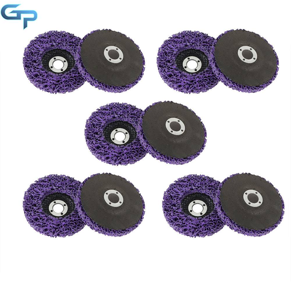 10 Pcs 4″ x 5/8″ Purple Strip Discs Stripping Wheel Paint Removal Disc New