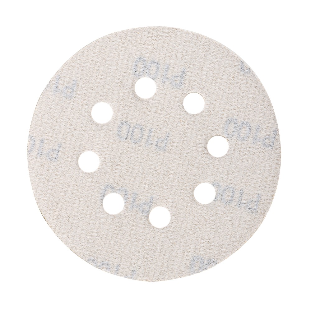 100 Pack Sanding Disc Sander Paper 8 Hole Hook And Loop Sanding Disc 100 Grit 5″