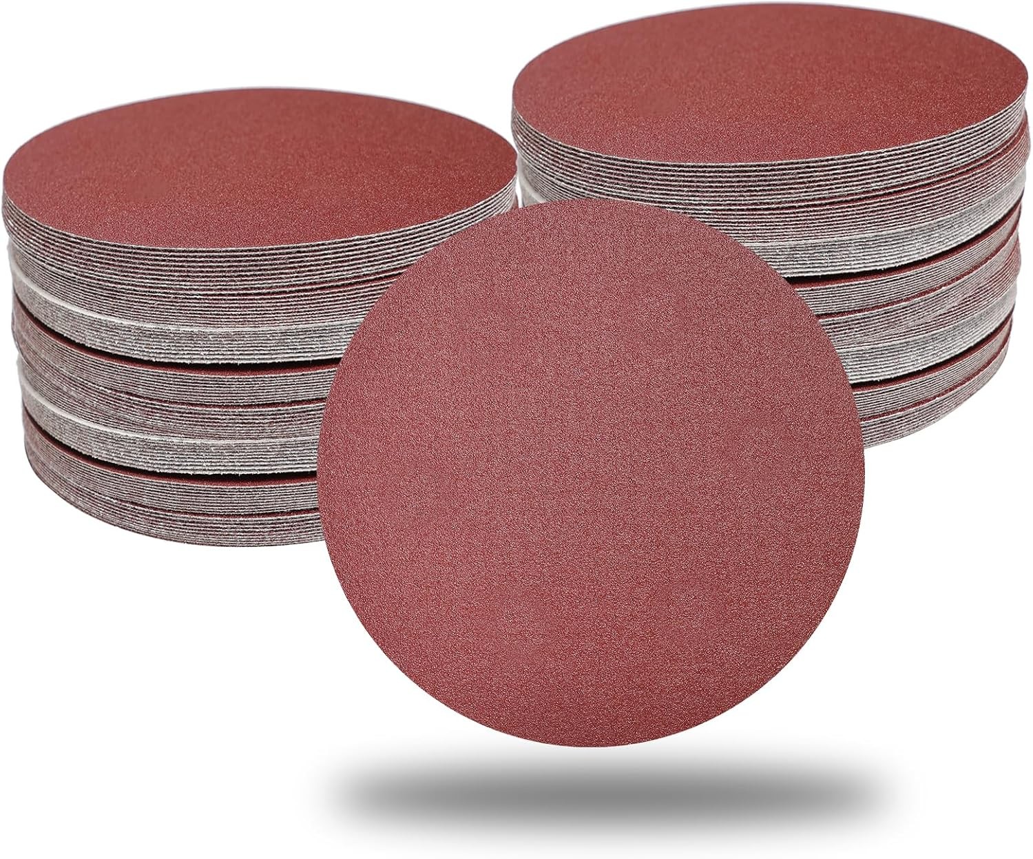 200PCS 6in/150MM Hook Loop Aluminum Oxide Resin Over Resin Sanding Discs 80Grit