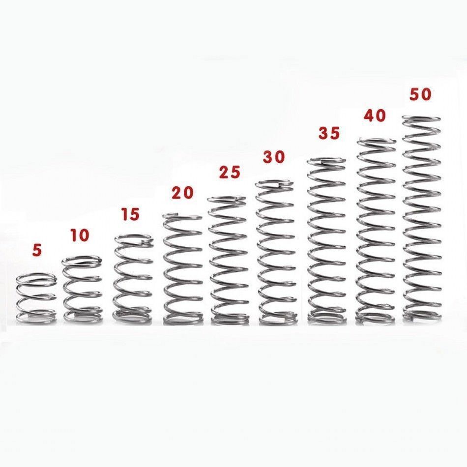 304 Stainles Steel Compression Pressed Springs ,0.6mm 0.7mm 0.8mm Wire Diameter