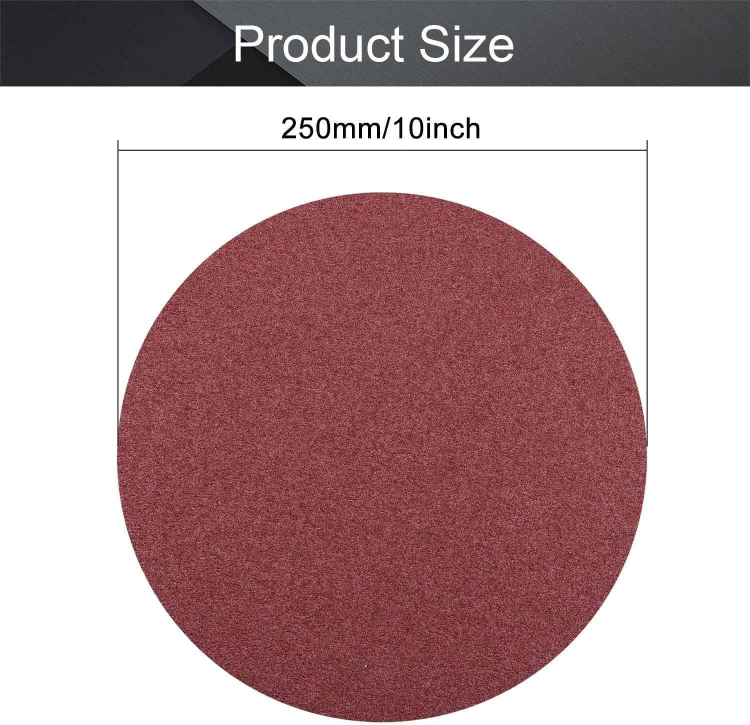 10-Inch PSA Sanding Disc 120 Grit Aluminum Oxide Self Stick Adhesive round Shape