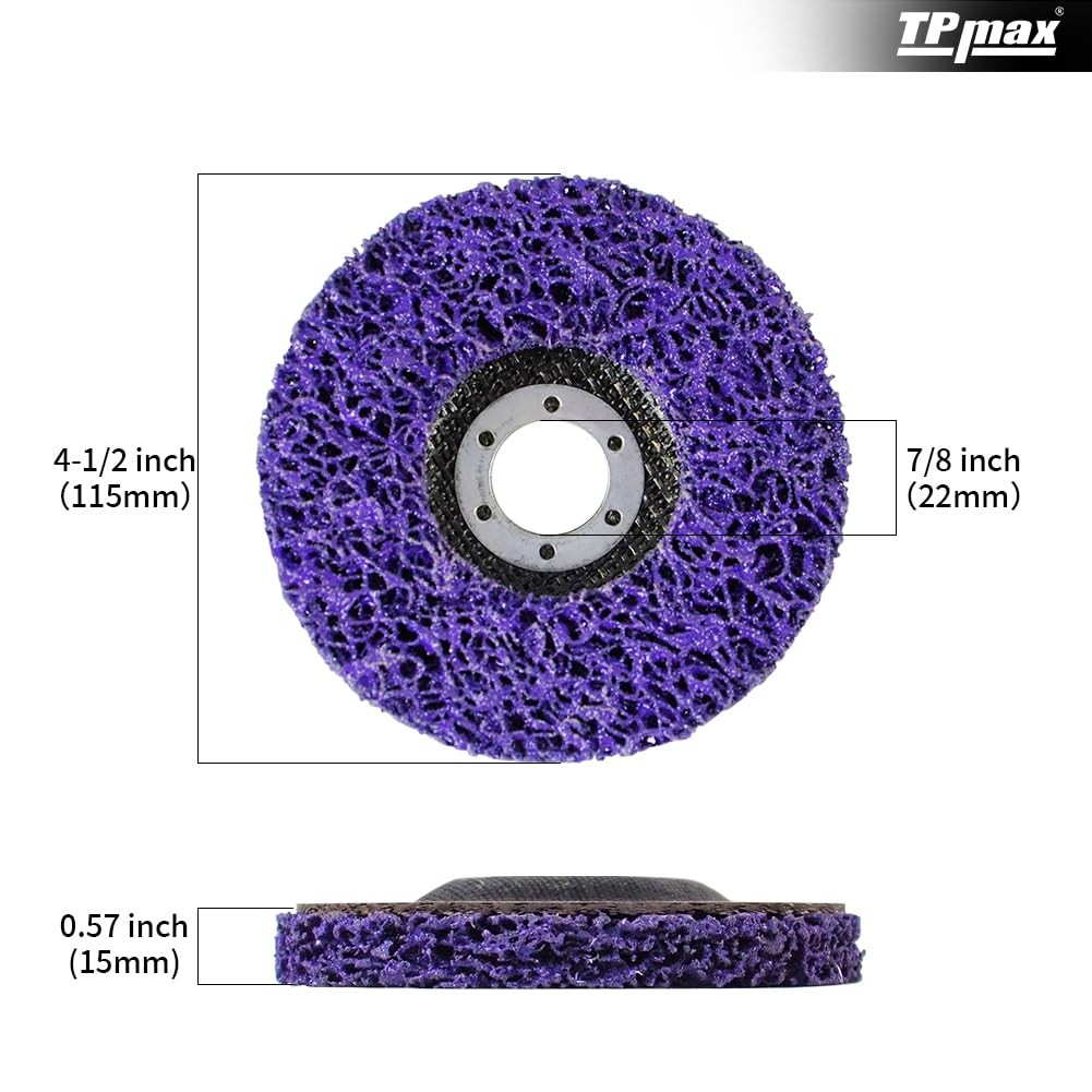 4-1/2″ x 7/8″ Strip Disc 5Pk Rust & Paint Removal for Angle Grinder