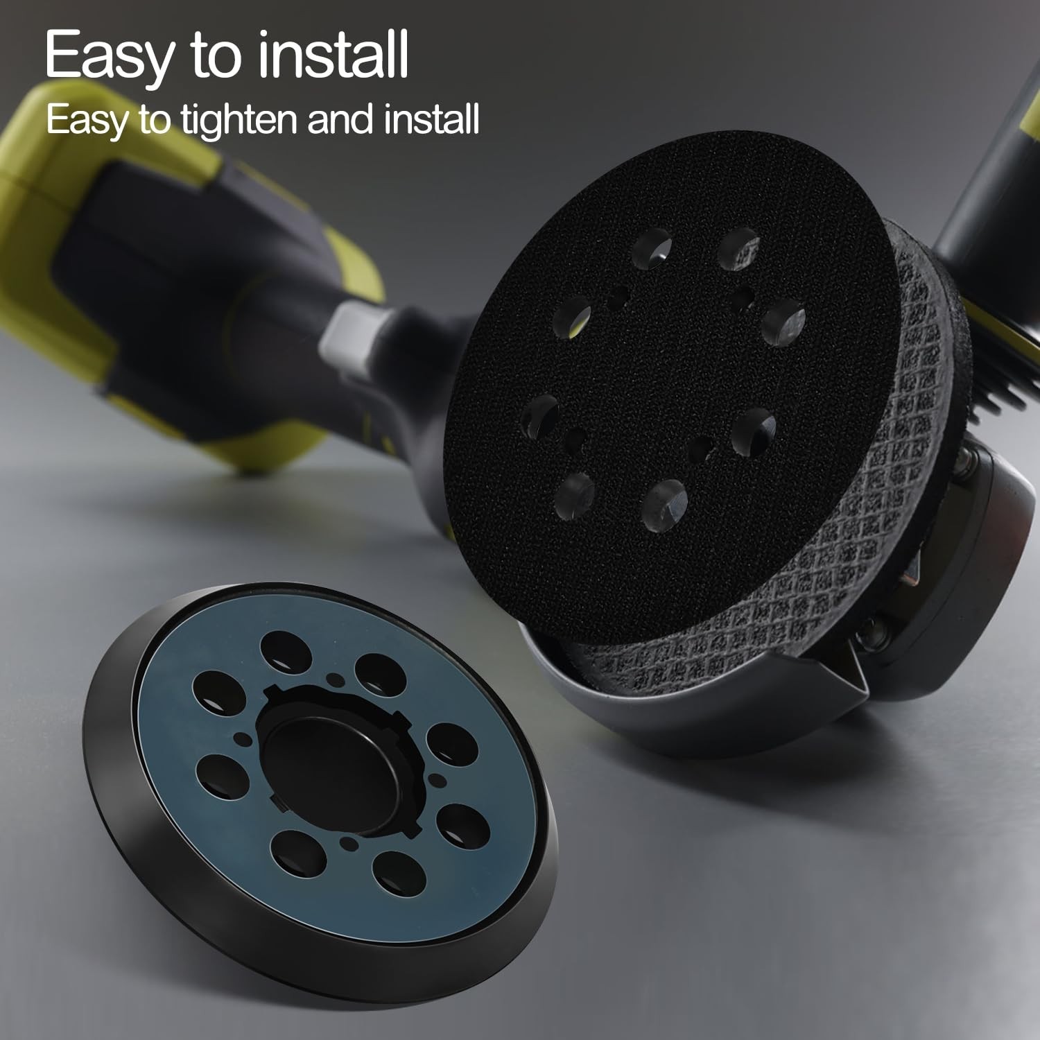 2 Pack Sander Pad for Dewalt DWE64233 & N329079, 5″ 8 Hole Hook and Loop Orbital