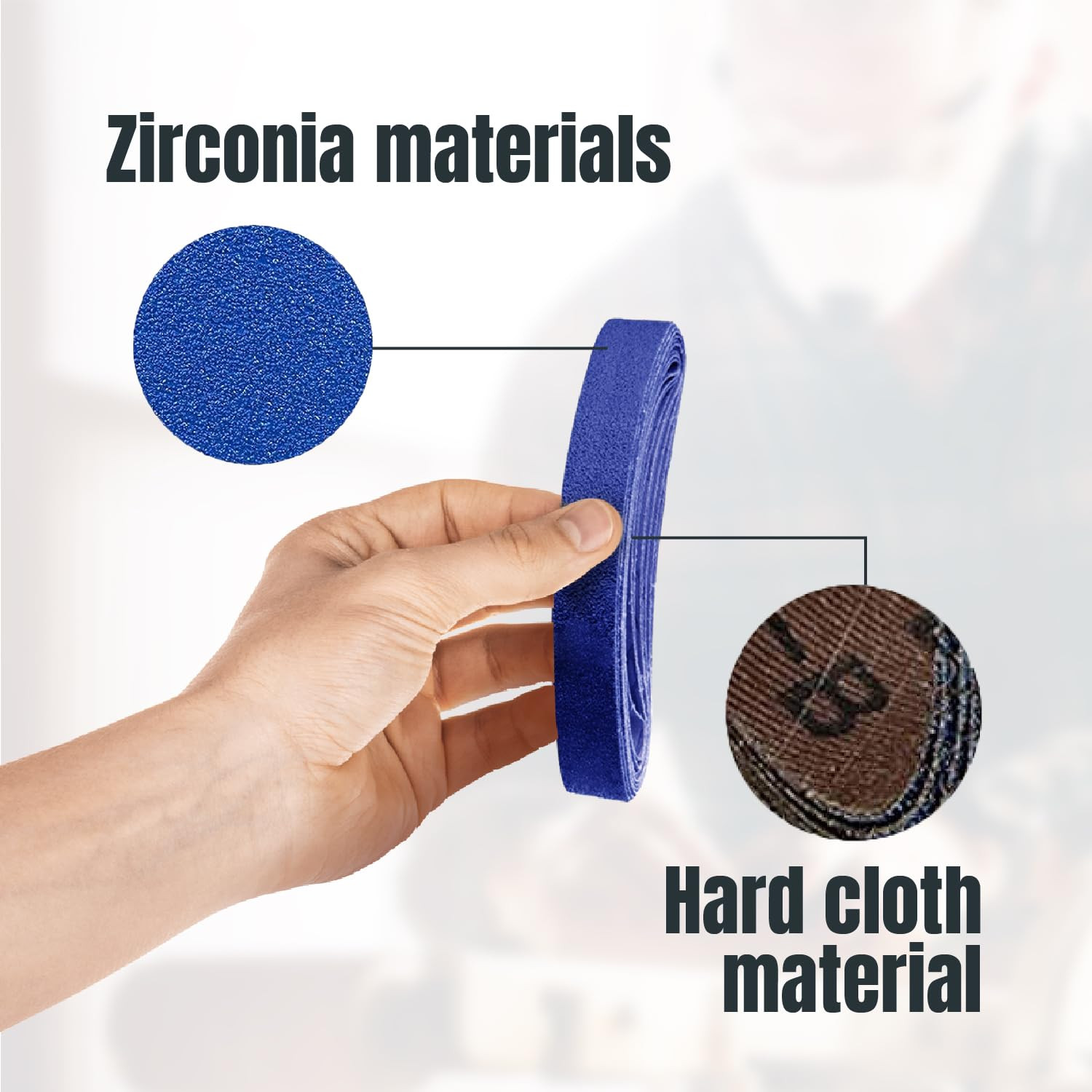 32PK 1/2 x 18 Inch Zirconia Sanding Belts for Air File Belt Sander, 8 Each of…