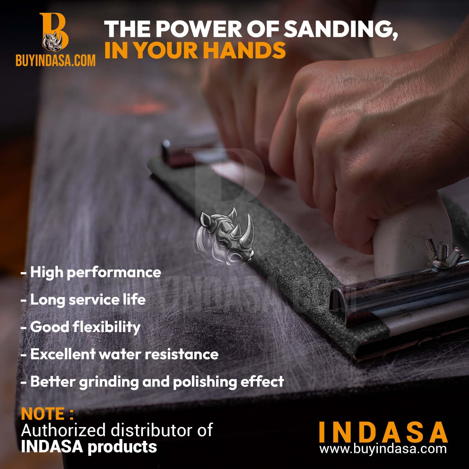 Indasa 50 PCS 9×11” Rhynowet Wet & Dry Sandpaper Sheets, 80-2500 Grit Range