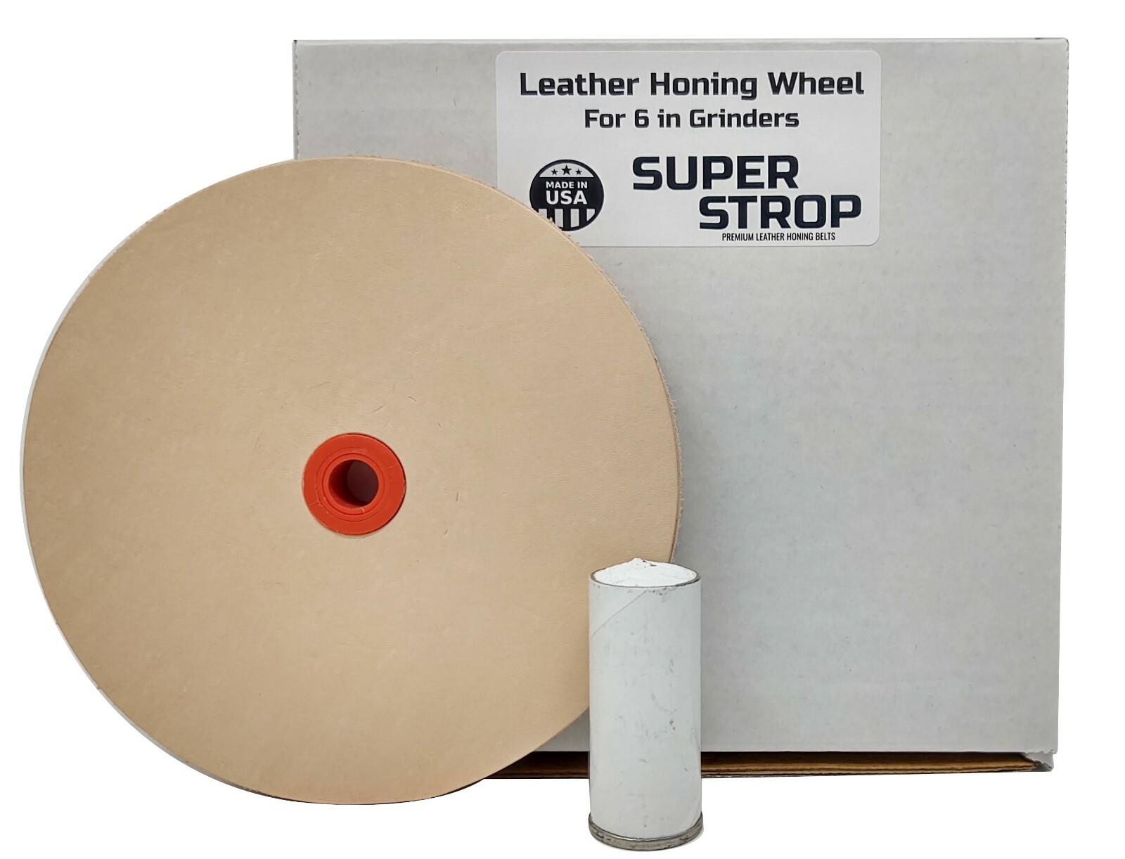 6.5″ Leather Honing Wheel Fits 6 in. Bench Grinders and Polishers