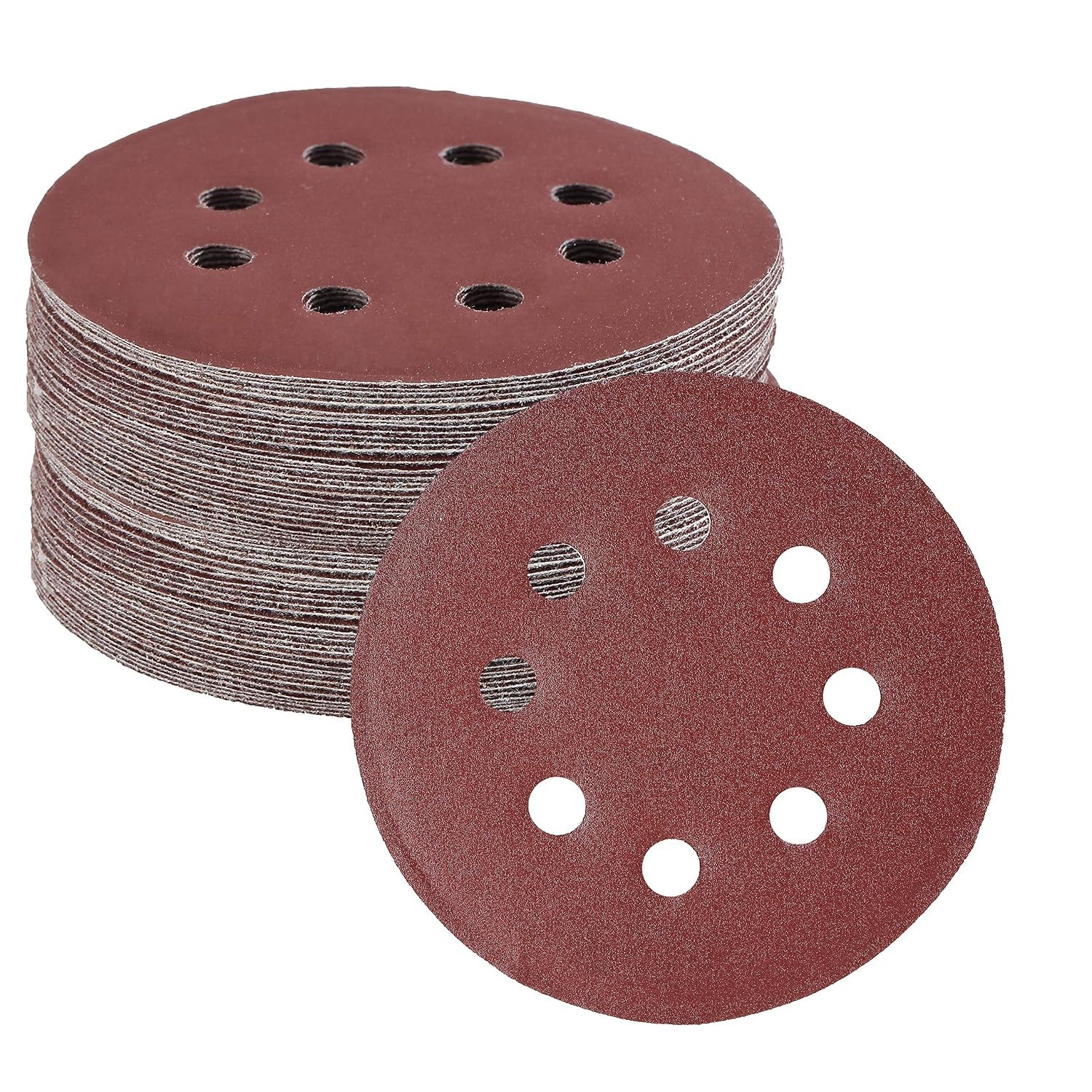 30 Pack 5 Inch Aluminum Oxide Sanding Discs – Perfect for Wood & Metal