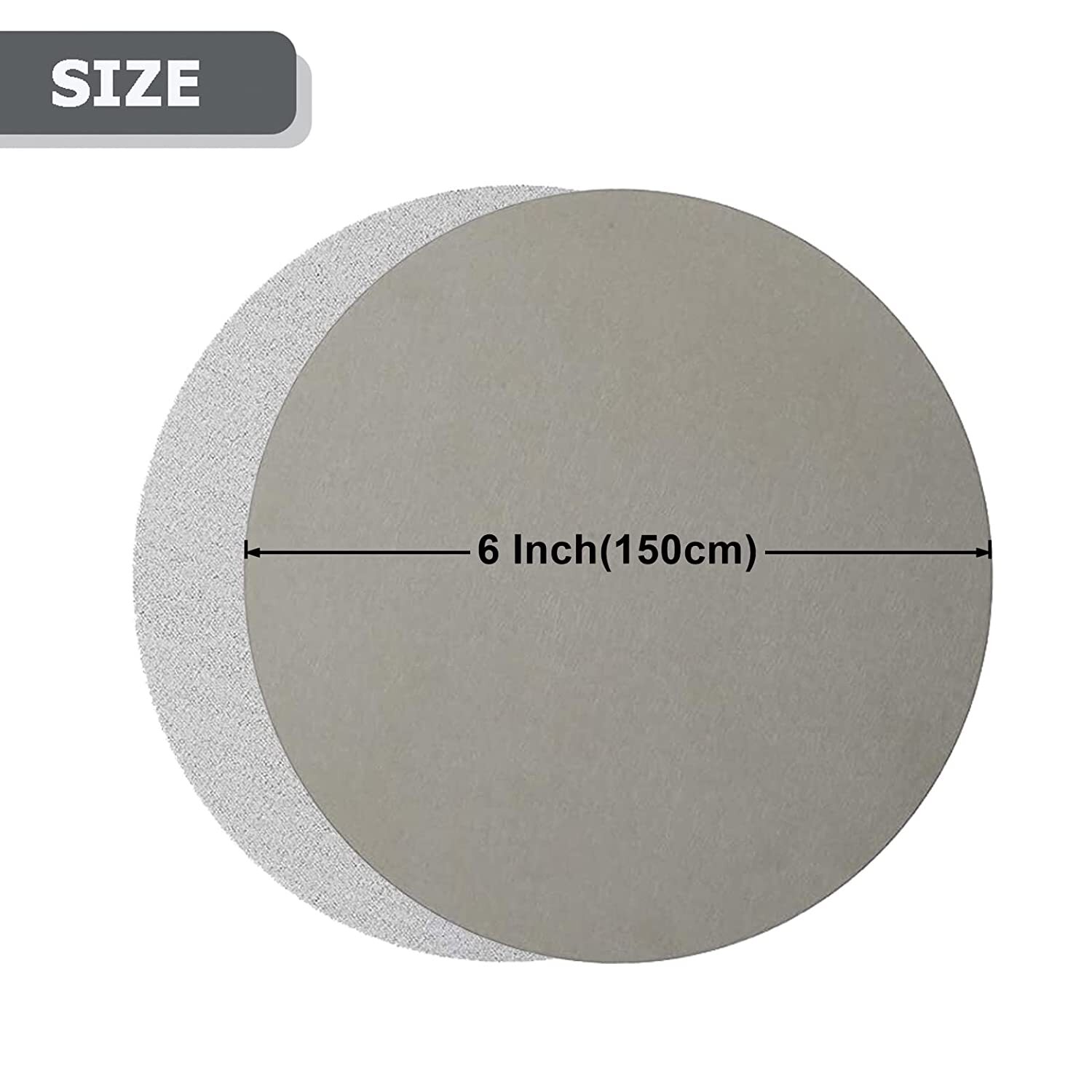 100PCS 6 inch Hook Loop Sanding Discs 1000 1500 2000 3000 5000 Wet Dry Sandpaper