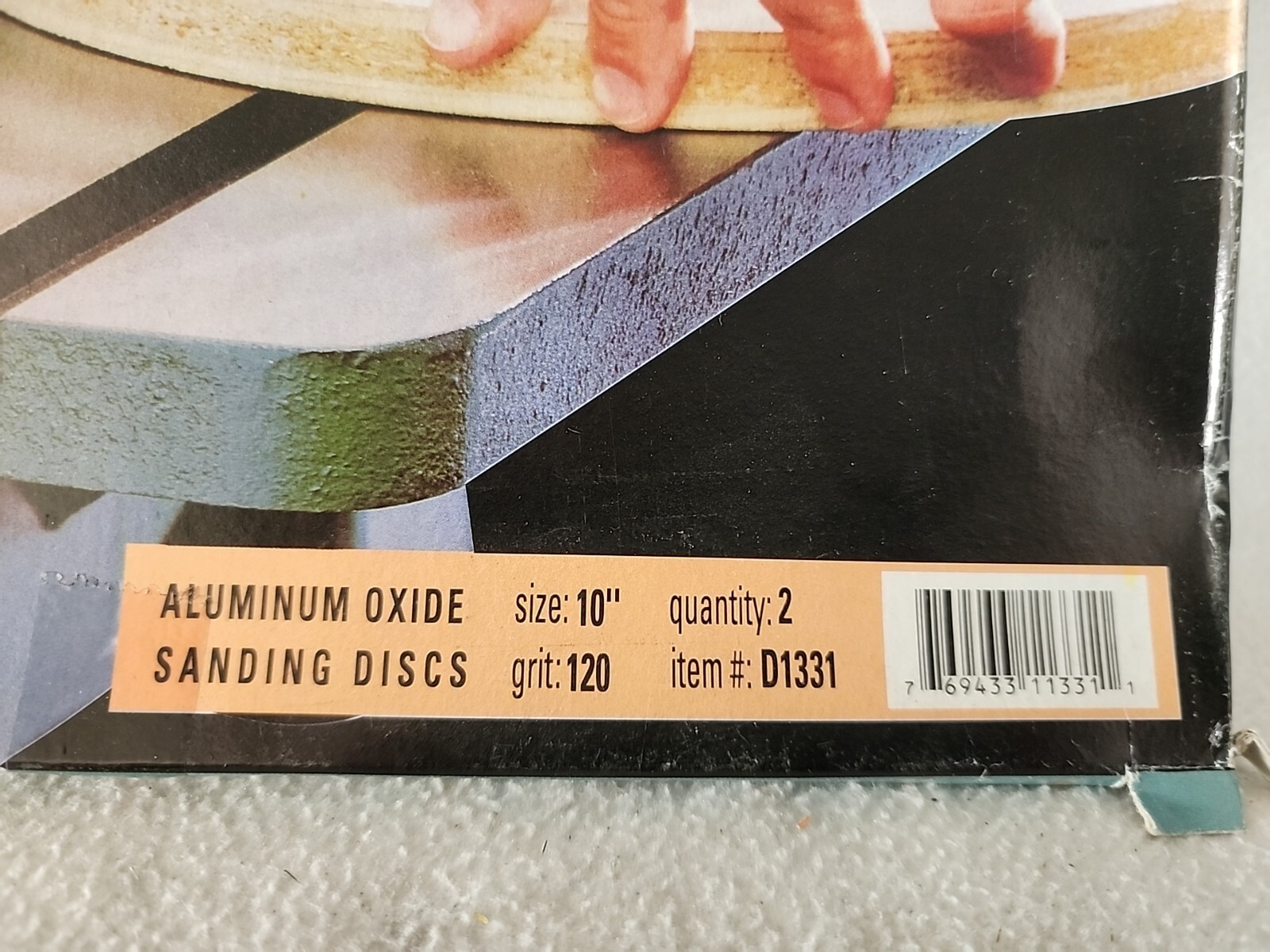 Woodstock D1331 10″ Aluminum Oxide Sanding Discs Grit 120 – Pack of 2