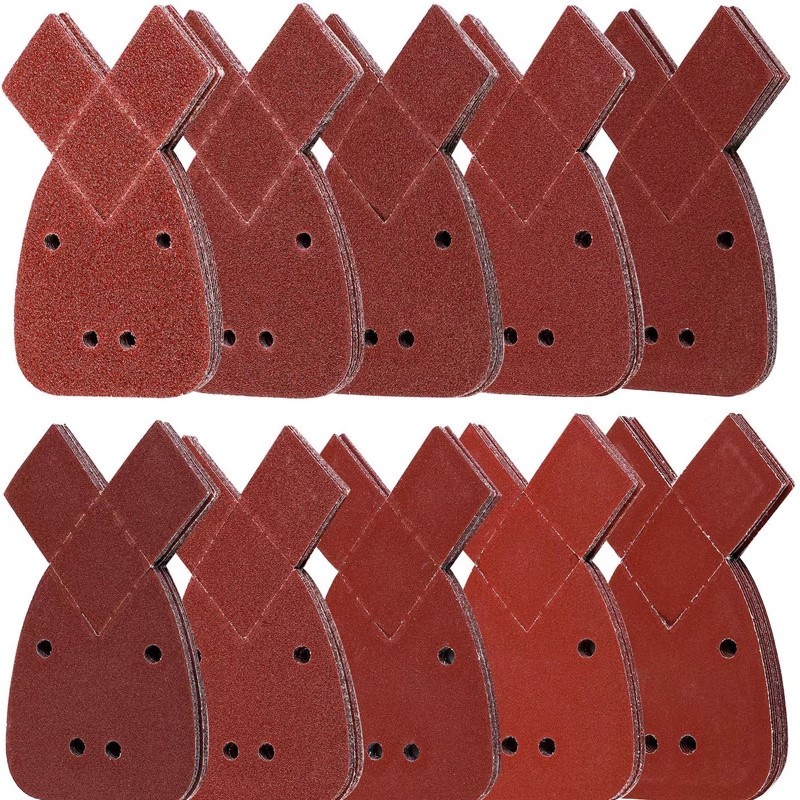 10pcs 40-2000 Grit Mouse Detail Sanding Sheets Hook & Loop for Black and Decker