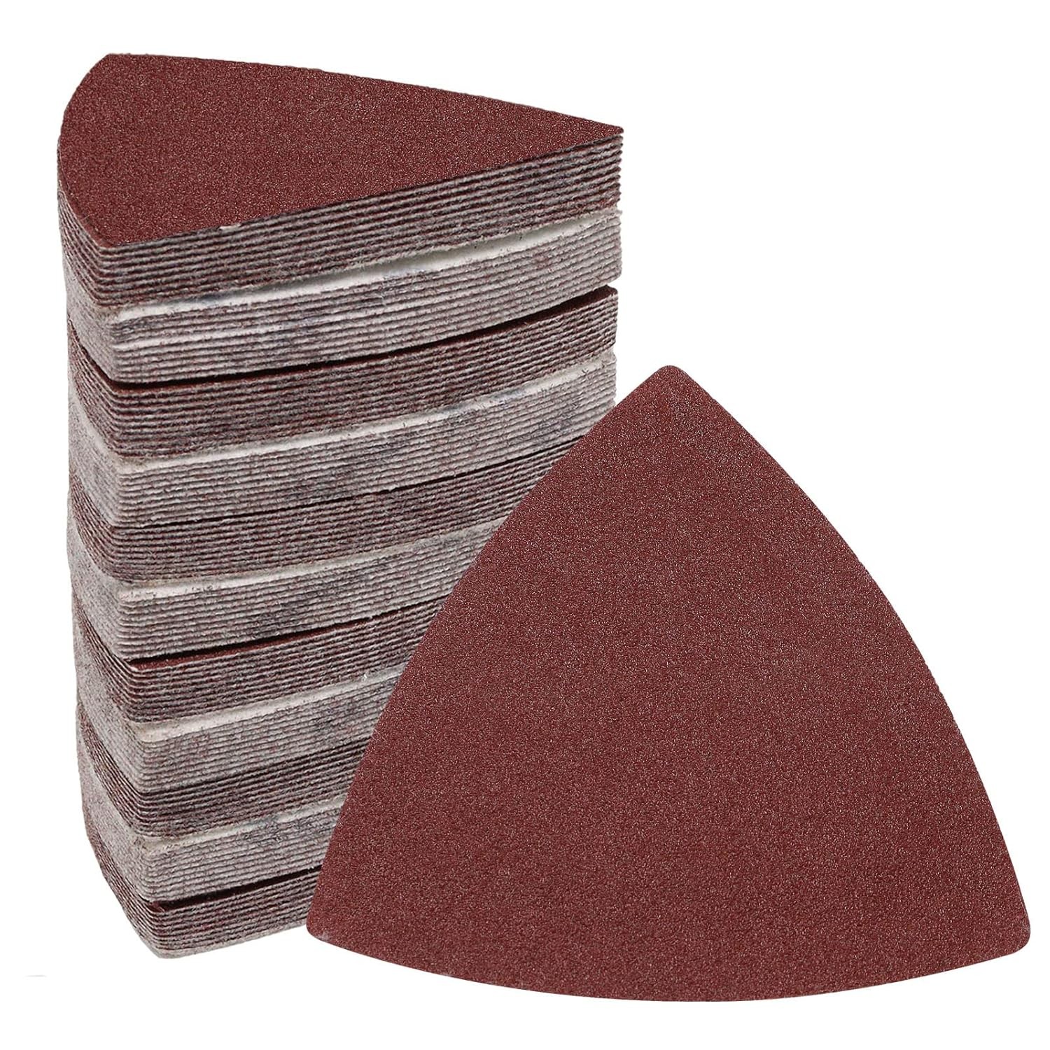 200 PACK Triangle Sanding Pads 40-240 Grit Detail Sander Sandpaper Hook and Loop