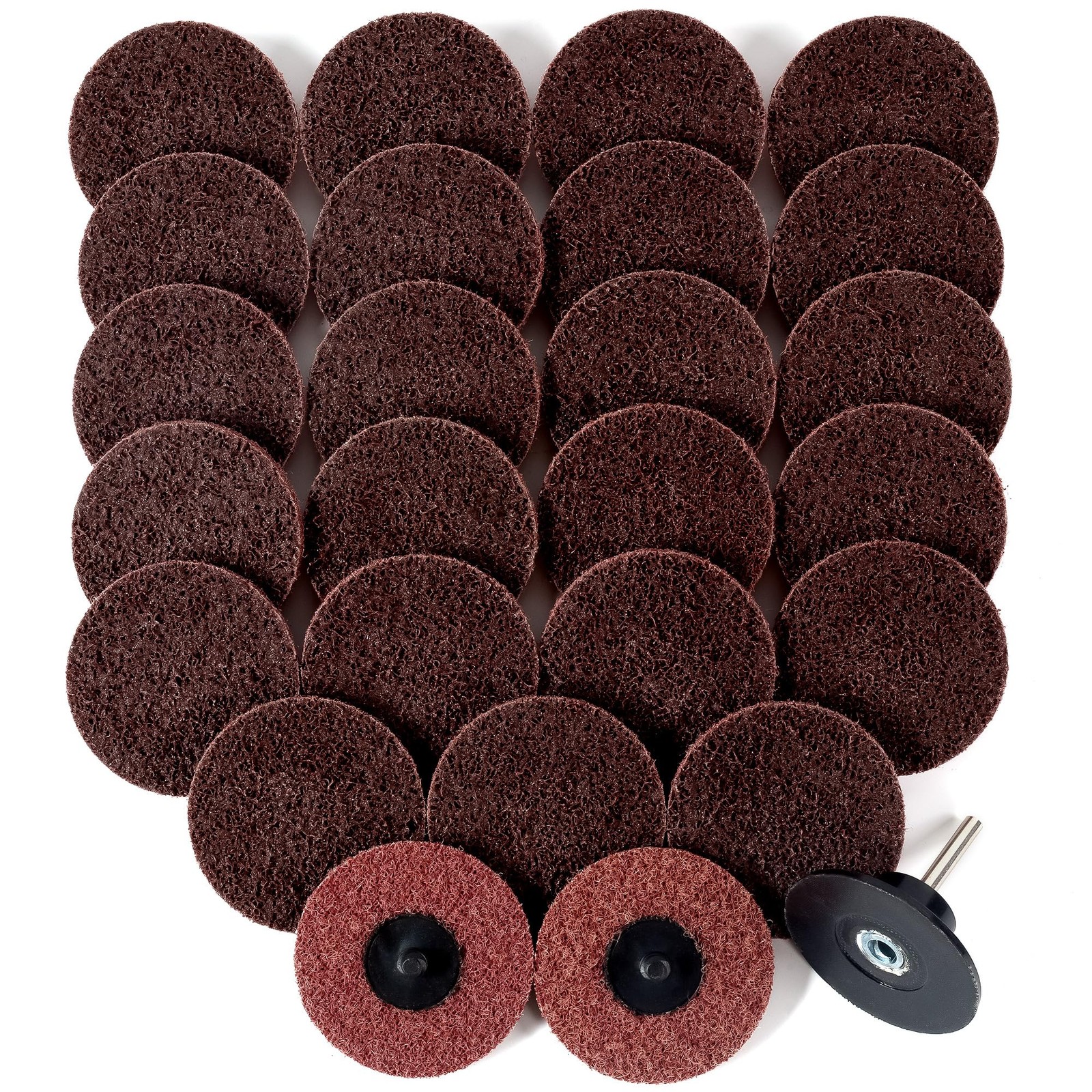 S SATC 25PCS Sanding Discs 2 Inch Quick Change Disc Surface Conditioning Discs