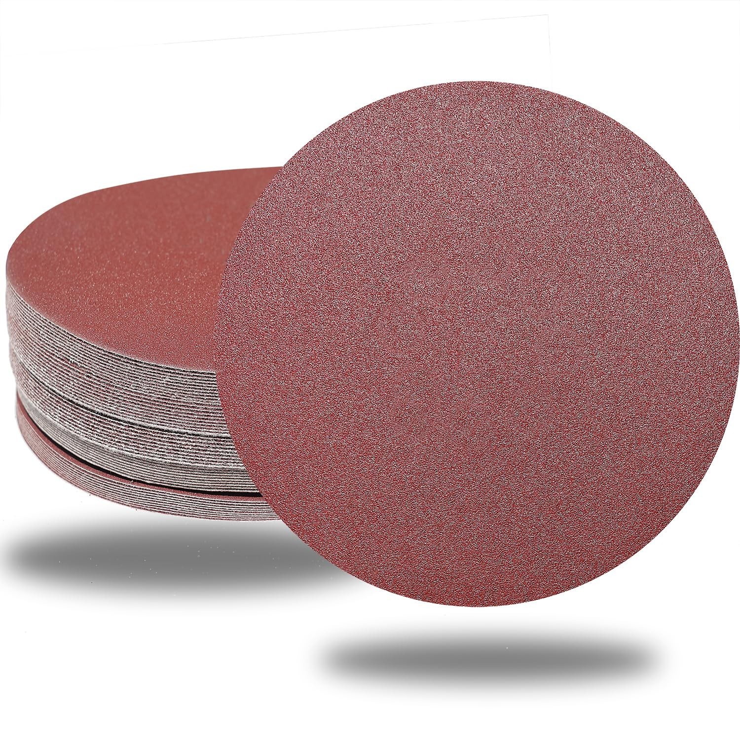 50 PCS 7 Inch Sanding Discs Set – 60 80 120 180 240 Grits Sandpaper, 7″ Hook-…