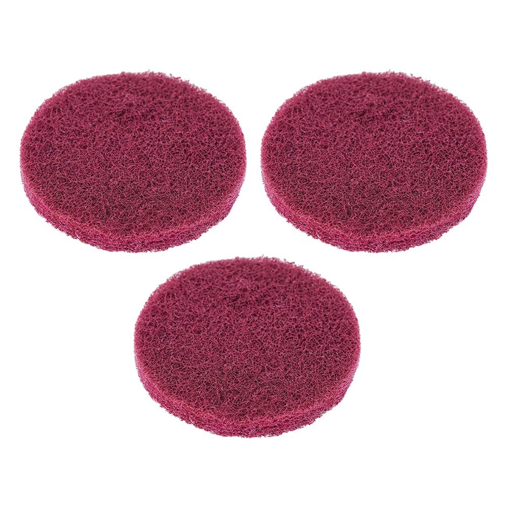 (3) 5″ Fine Cleaning Pads 400 Grit | Scotch Brite Scuff Wheels Polishing Buffing