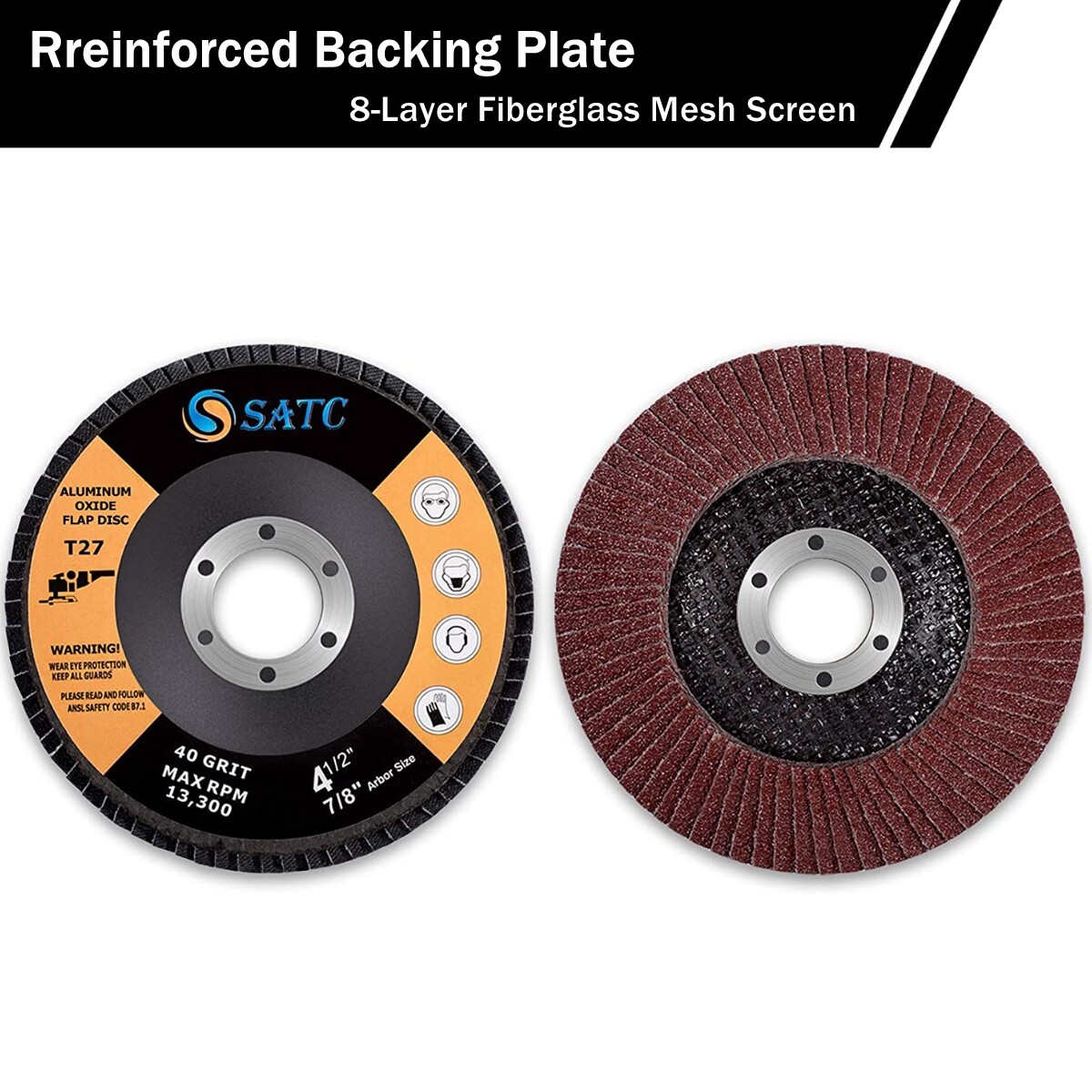 4.5 Inch Flap Disc 4-1/2″ 40 60 80 120 Grit Angle Grinder Sanding Grinding Wheel
