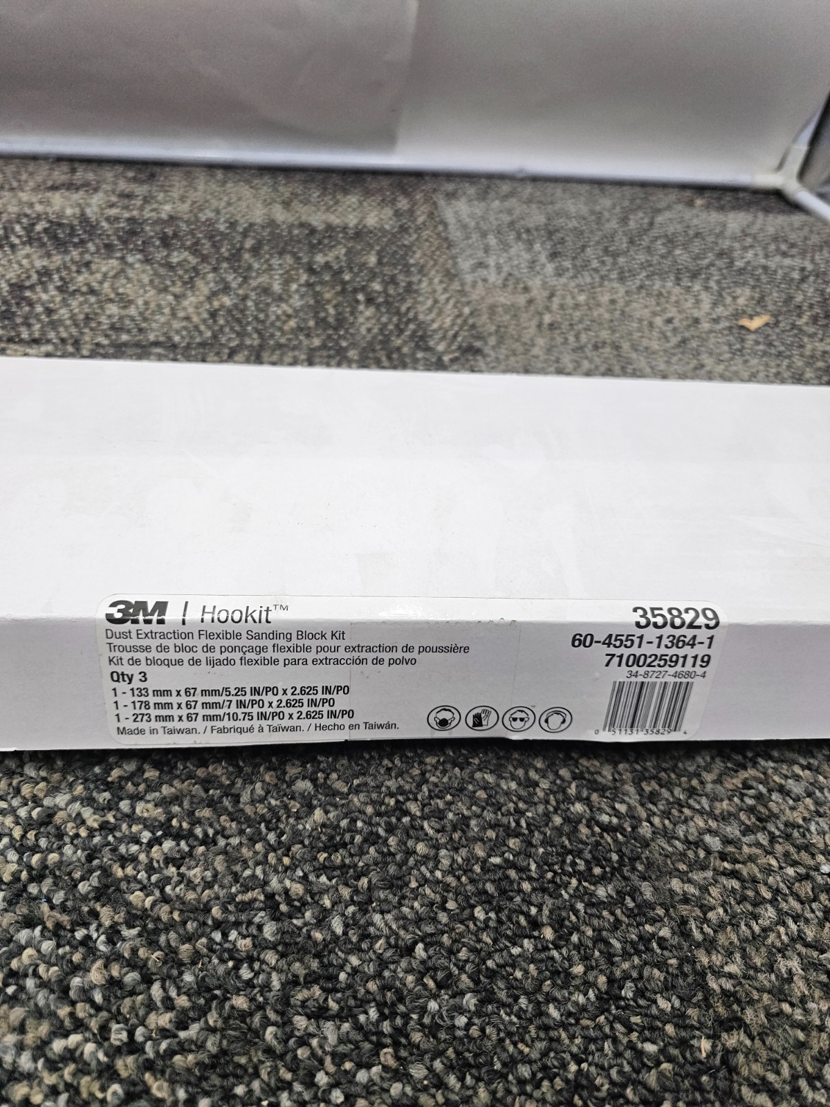 3M 35829 Hookit™ Dust Extraction Flexible Sanding Block Assy 35825 35826 35827