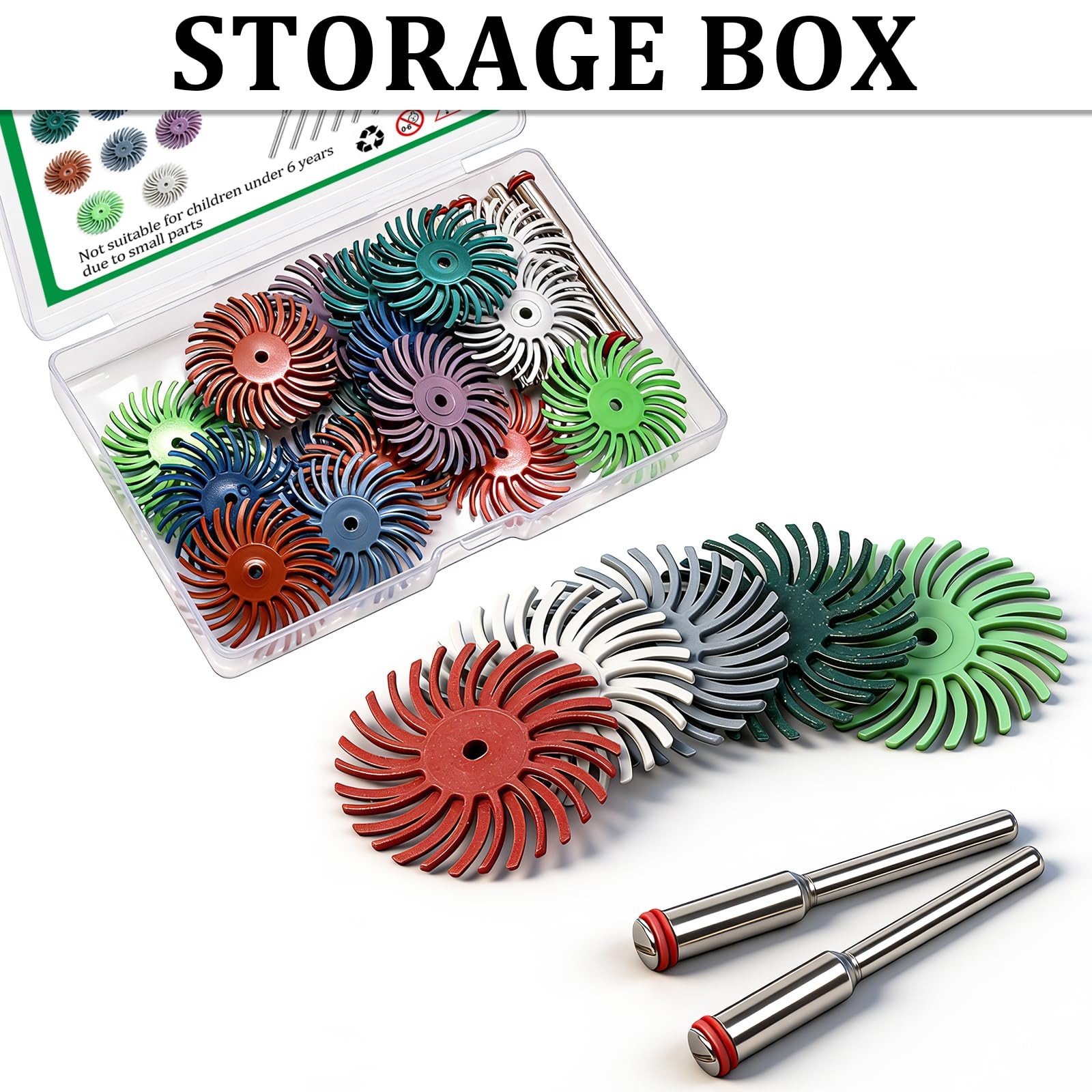 Aienxn 30PCS 1″ Radial Bristle Disc Kit Shank