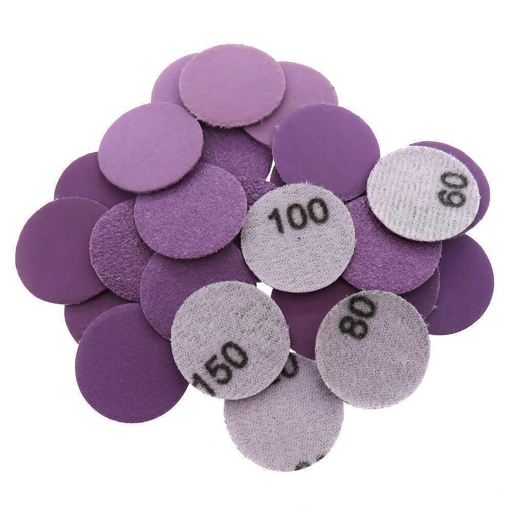 1 Inch 25mm Sanding Discs 60-10000Grit Wet & Dry Sanding Pads Hook & Loop Sheets