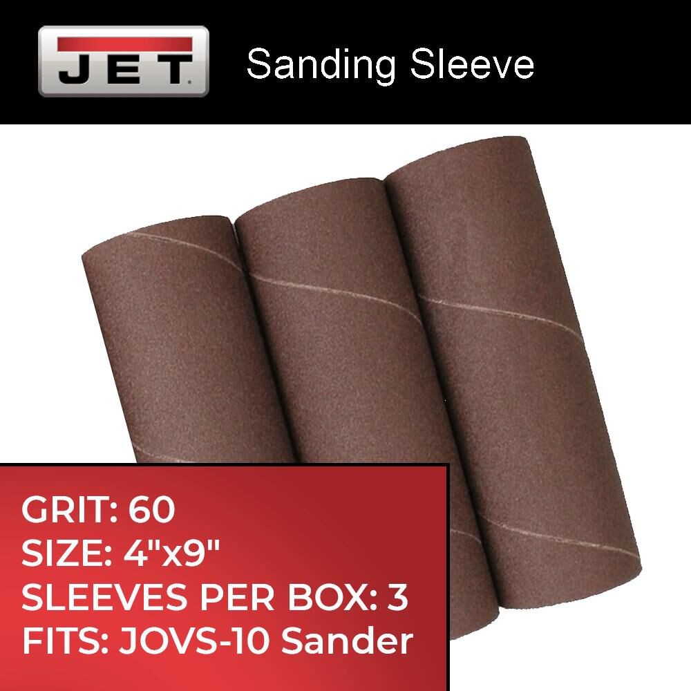 Jet 4 X 9 Inch Coarse Resin-Bonded Aluminum Oxide Sanding Sleeves