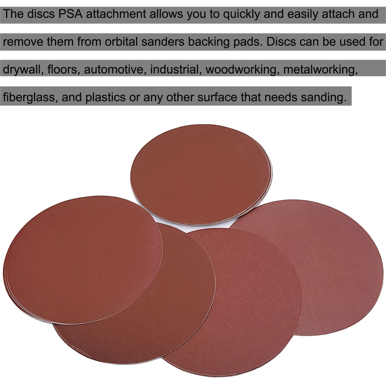 18 PCS 10 Inch PSA Sanding Discs Set – 80, 100, 120, 180, 240 400 10 inch