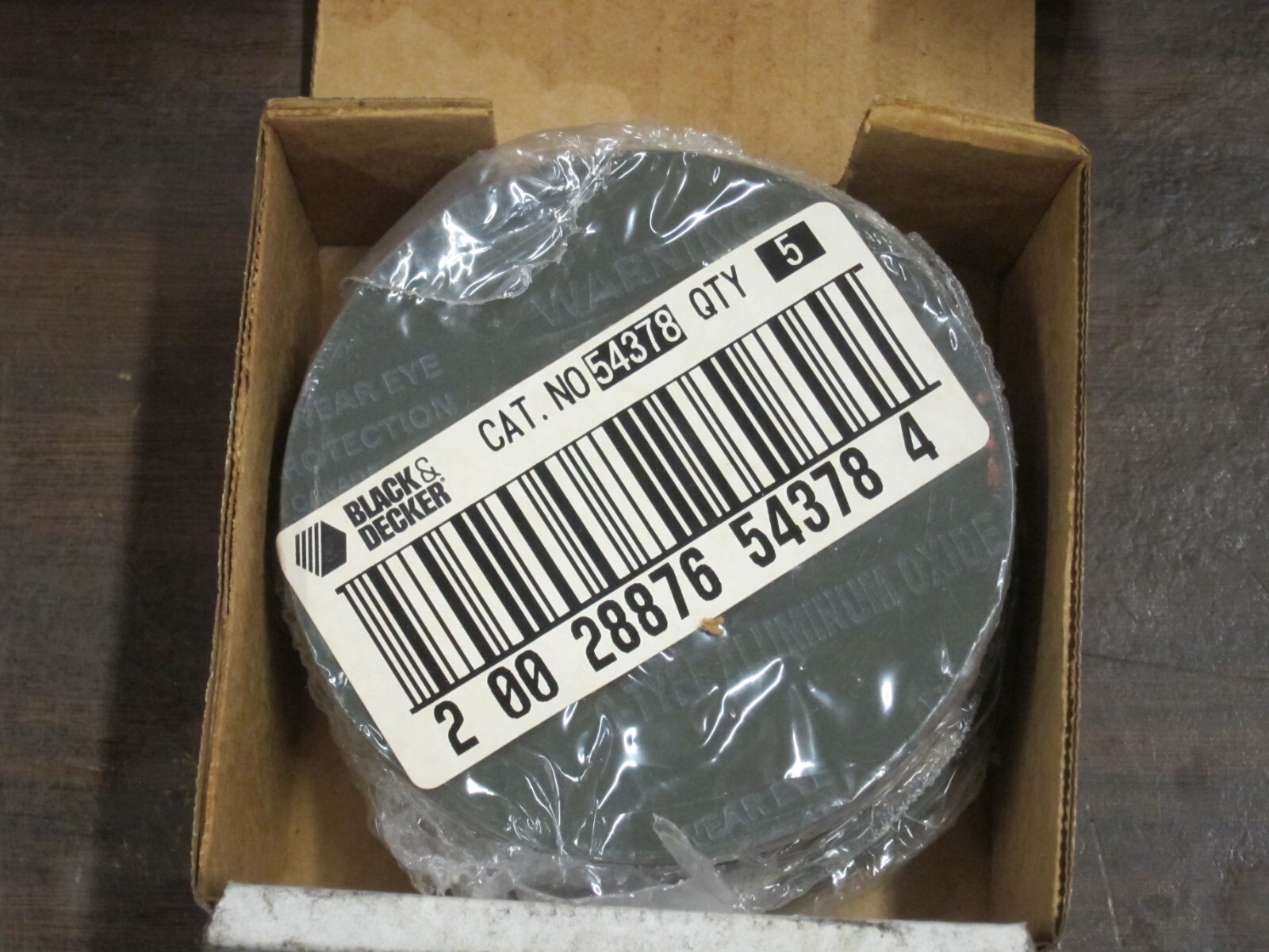 Black & Decker Abrasive Disc 4-1/2″ Diameter, 100 Grit, 25 Discs, Model 54378