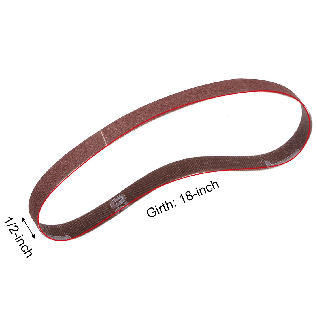 1/2-inch x 18-inch(13mm x 452mm) Sanding Belt 240 Grit Aluminum Oxide 12pcs