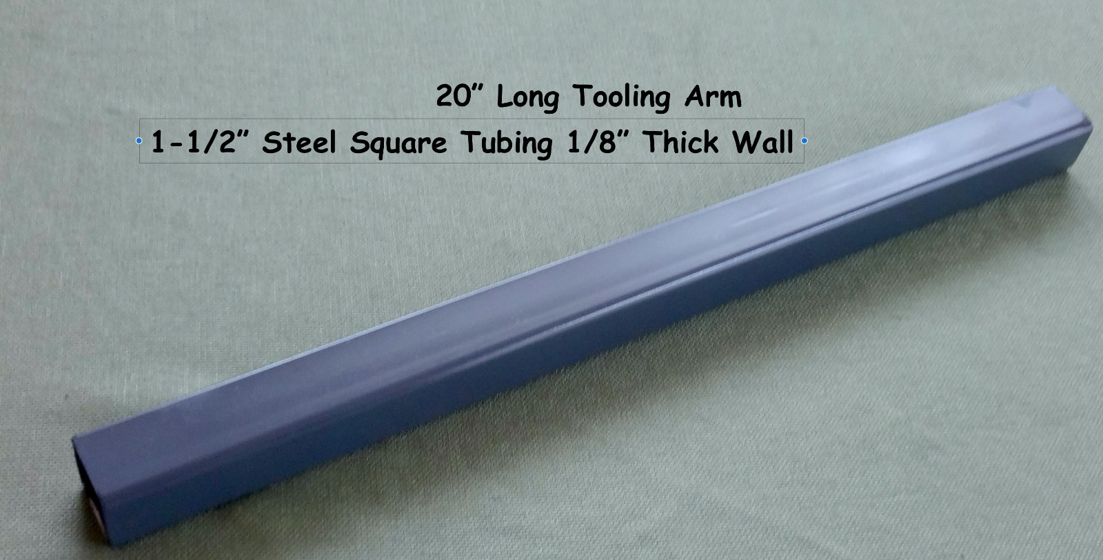 20″ Long Belt Grinder Tooling Arm for 2 x 72″ Knife Making Belt Sander