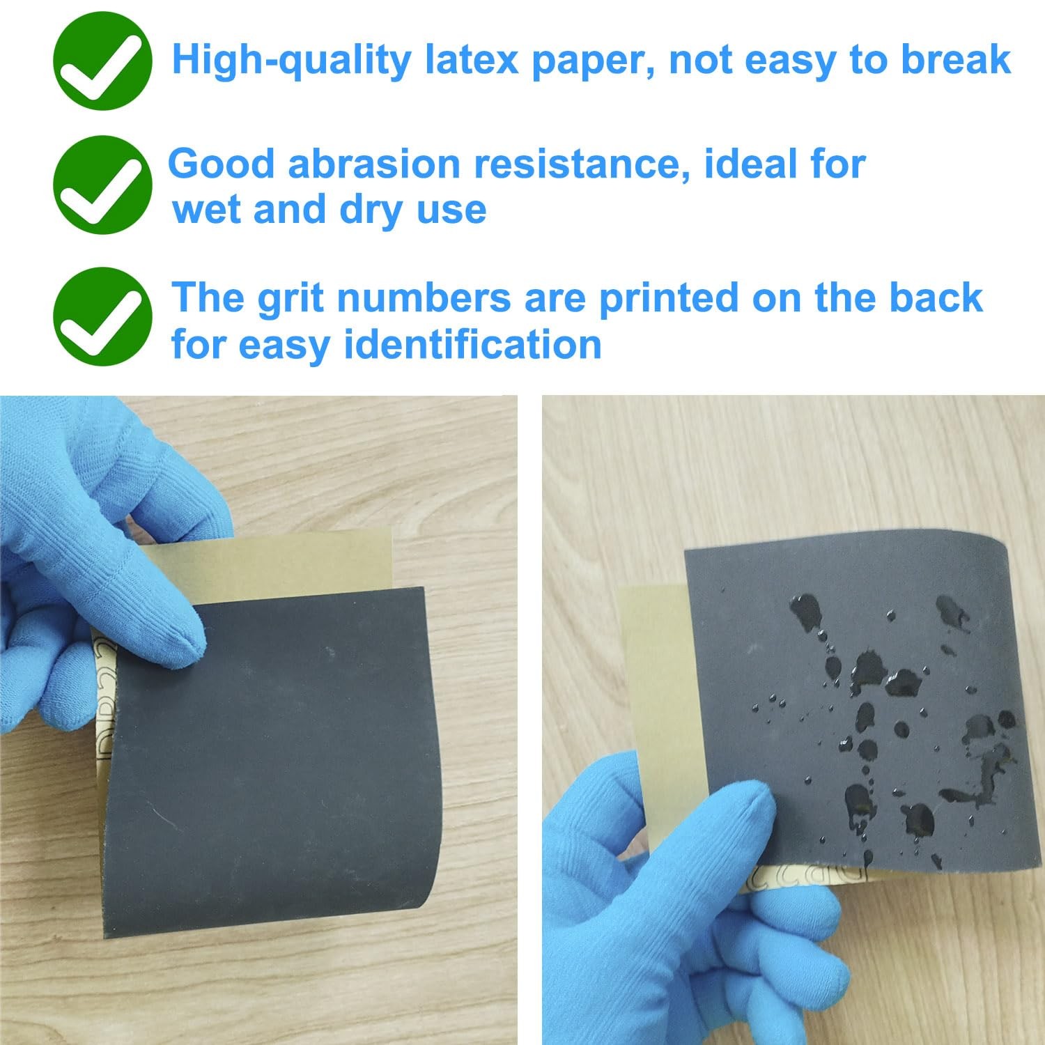 Sandpaper Variety Pack, 20PCS Sand Paper Assorted for Wood Metal Sanding, Wet…