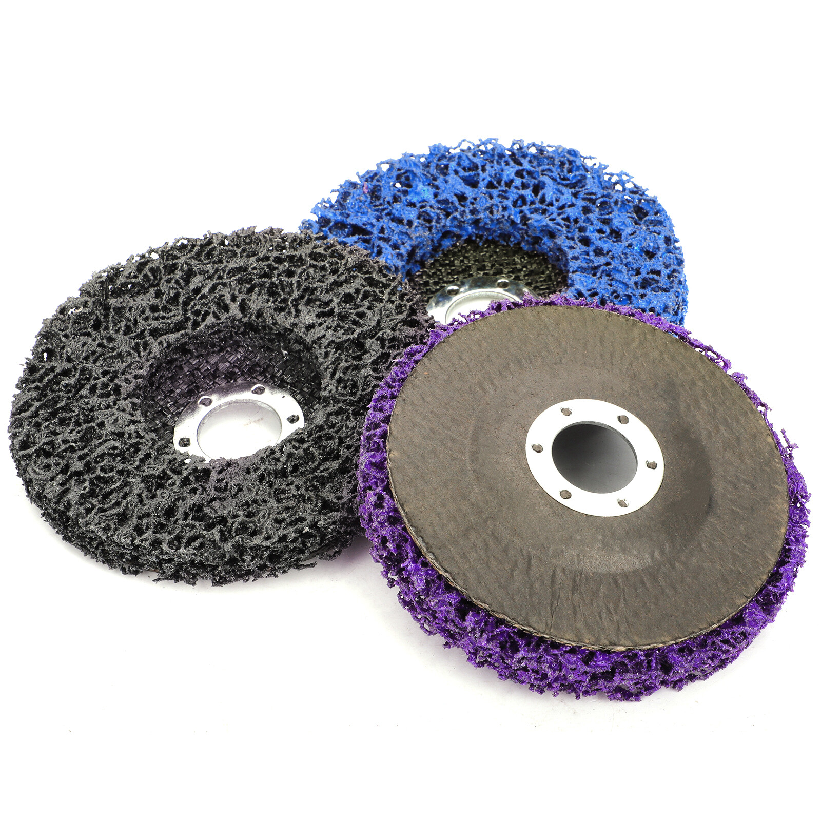 6Pcs 4.5Inch Poly Strip Disc Wheel Paint Rust Removal Clean For Angle Grinder US