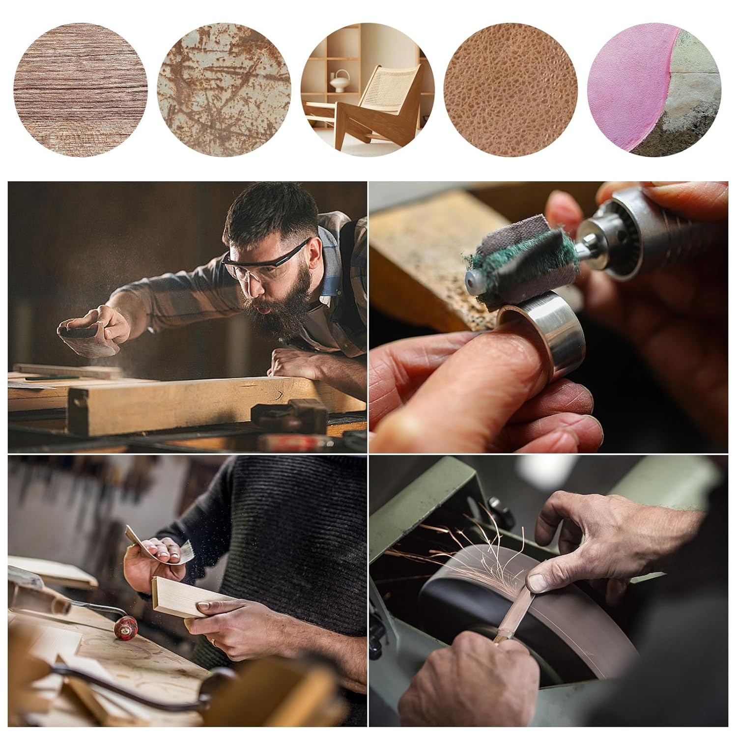 25mm/50mm×45.7m 60-400 Grit Sand Paper Roll Abrasive Paper Roll Aluminum Oxide