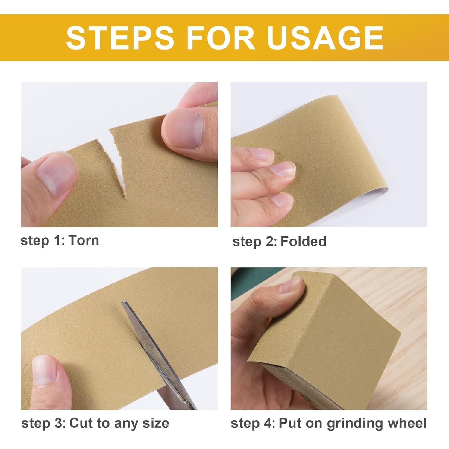 20 Yard Roll Grit Gold Longboard Sandpaper 2-3/4″ Wide PSA Self Adhesive Sticky