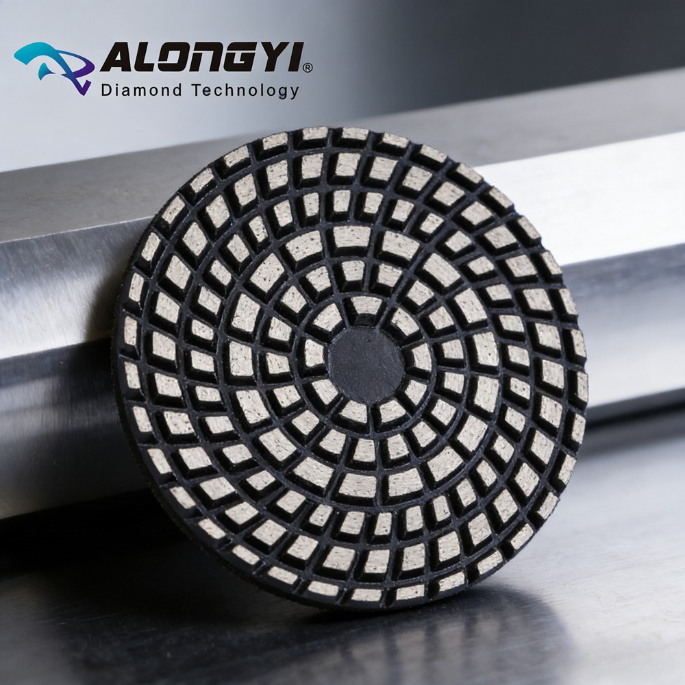 5″ Diamond Polishing Pad Metal Bond Abrasive Wheel Dry Wet Use For Angle Grinde