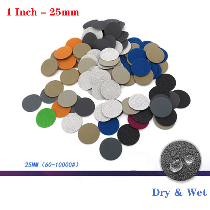 1″ 2″ Wet and Dry Sanding Discs 25mm 50mm Sandpaper Hook and Loop 60-10000 Grit