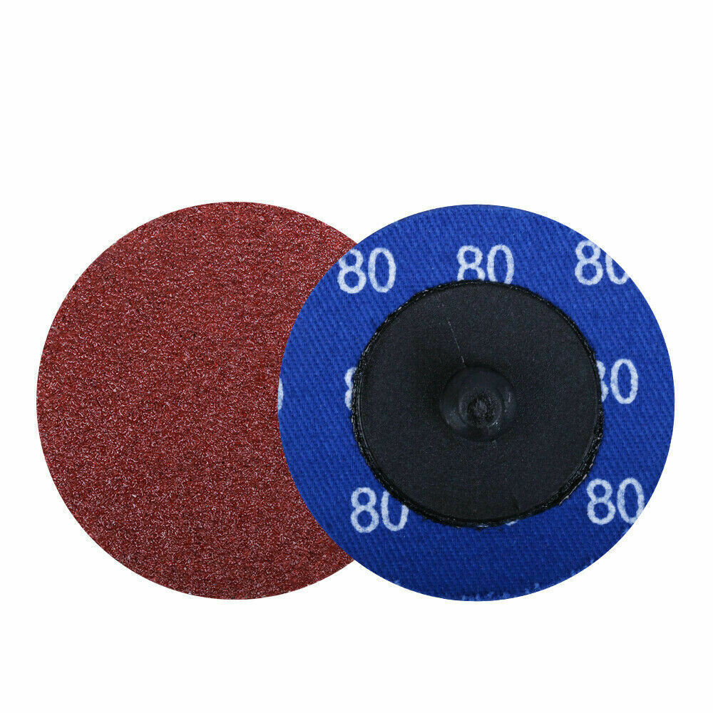 2″ Roll Lock Die Grinder Quick Change Sanding Disc 36 60 80 120 240 Grit 53 Pice
