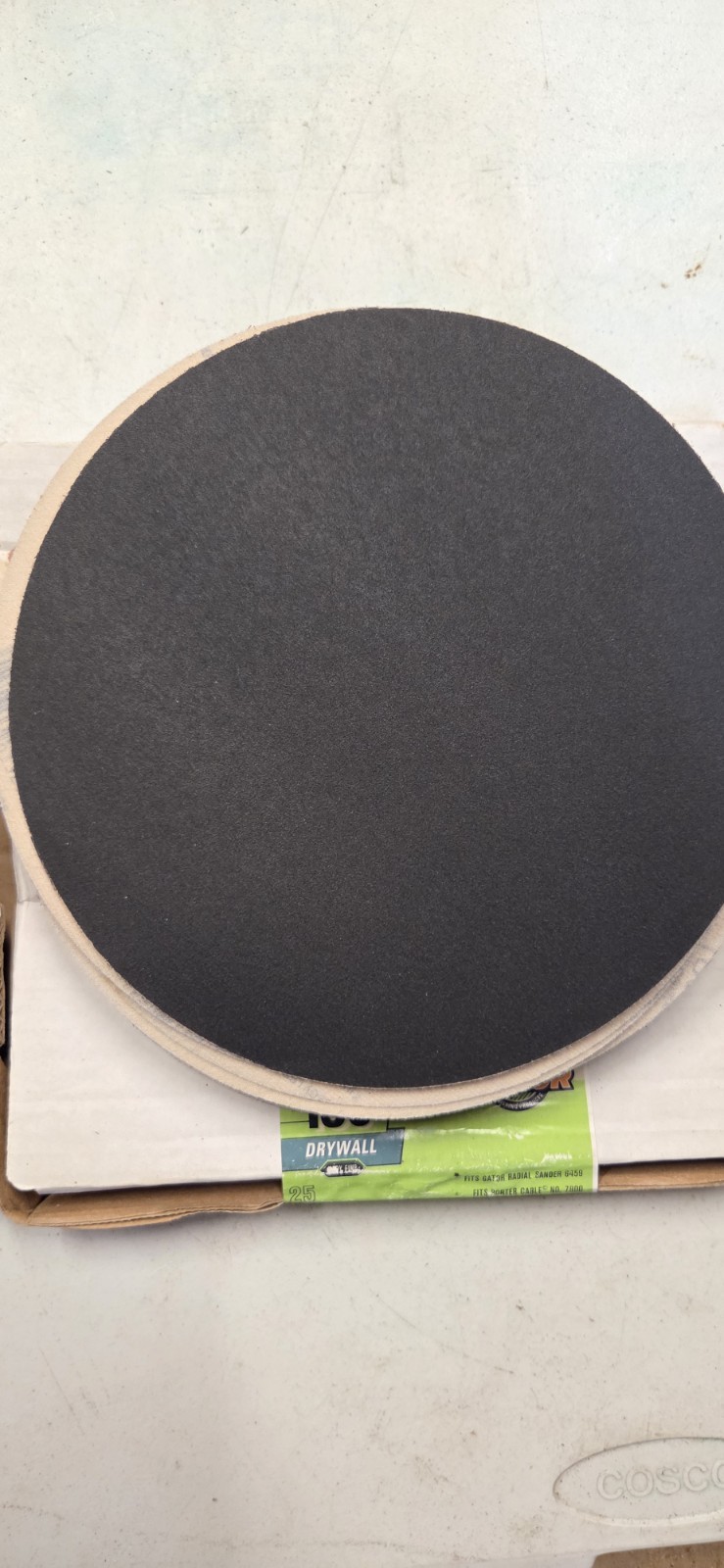 40 Gator 9-inch radial sanding discs designed for drywall.