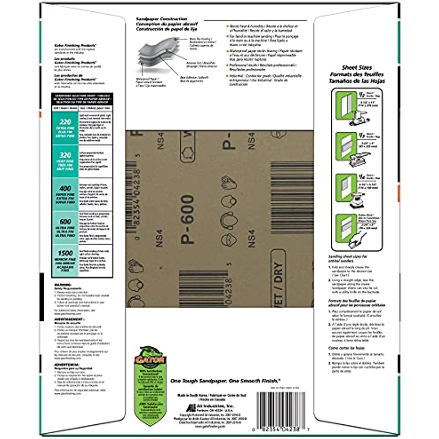 ALI INDUSTRIES 4238 9″ x 11″ Waterproof Sanding Sheets