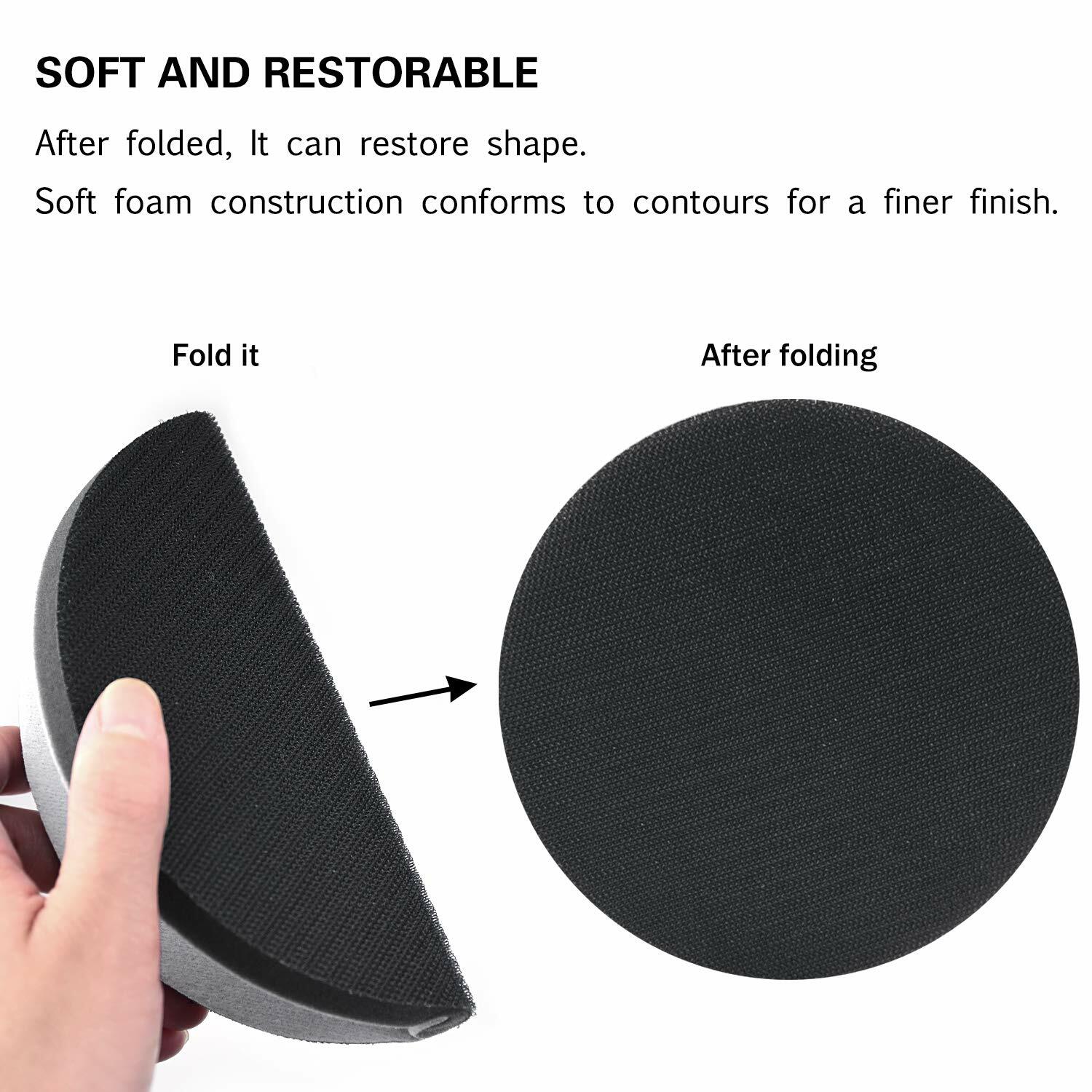 1 Pack 6 In Interface Pad Hook Loop Soft Foams Buffering Pad Buffer Backing Pad