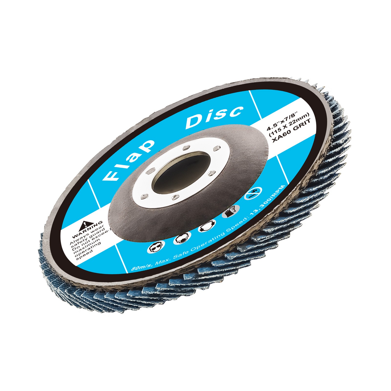 Flap Discs 4-1/2″ x 7/8″ Sanding Disc for Angle Grinder 60 Grit 10 Packs