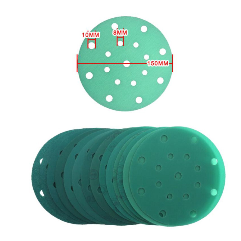 150mm Wet and Dry Sanding Discs 6 inch Sandpaper Hook and Loop Pads 17 Hole