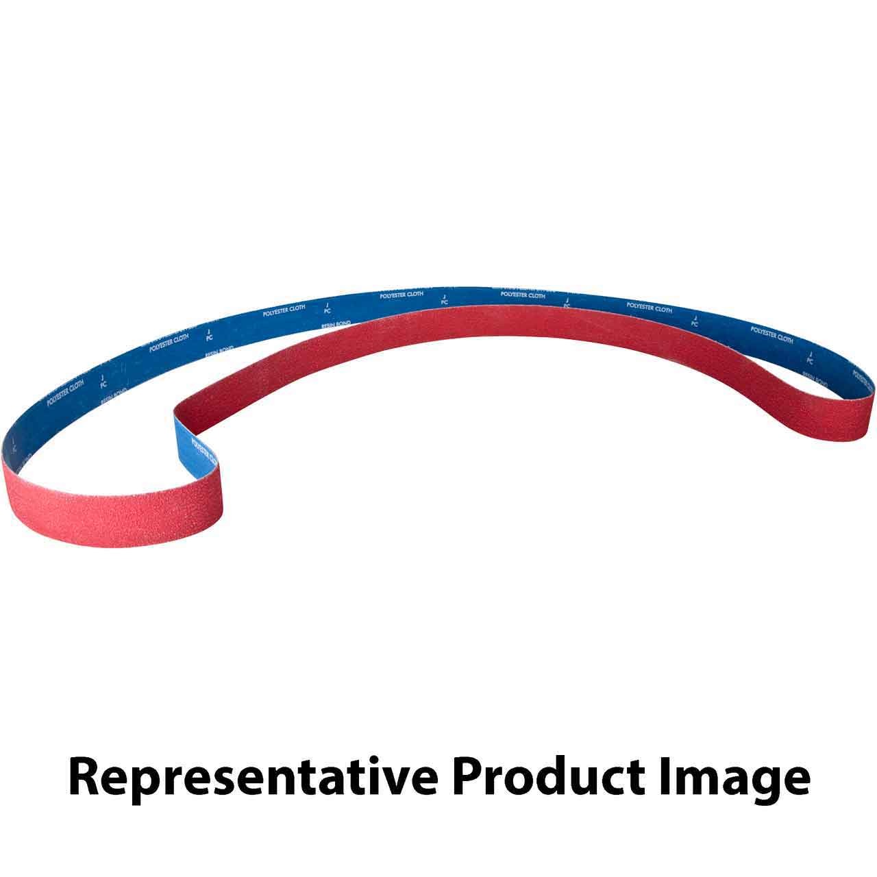 Norton 78072703709 3×132″ SG R981 Ceramic Alu Cloth Narrow Belts 50 Grit 10 pack