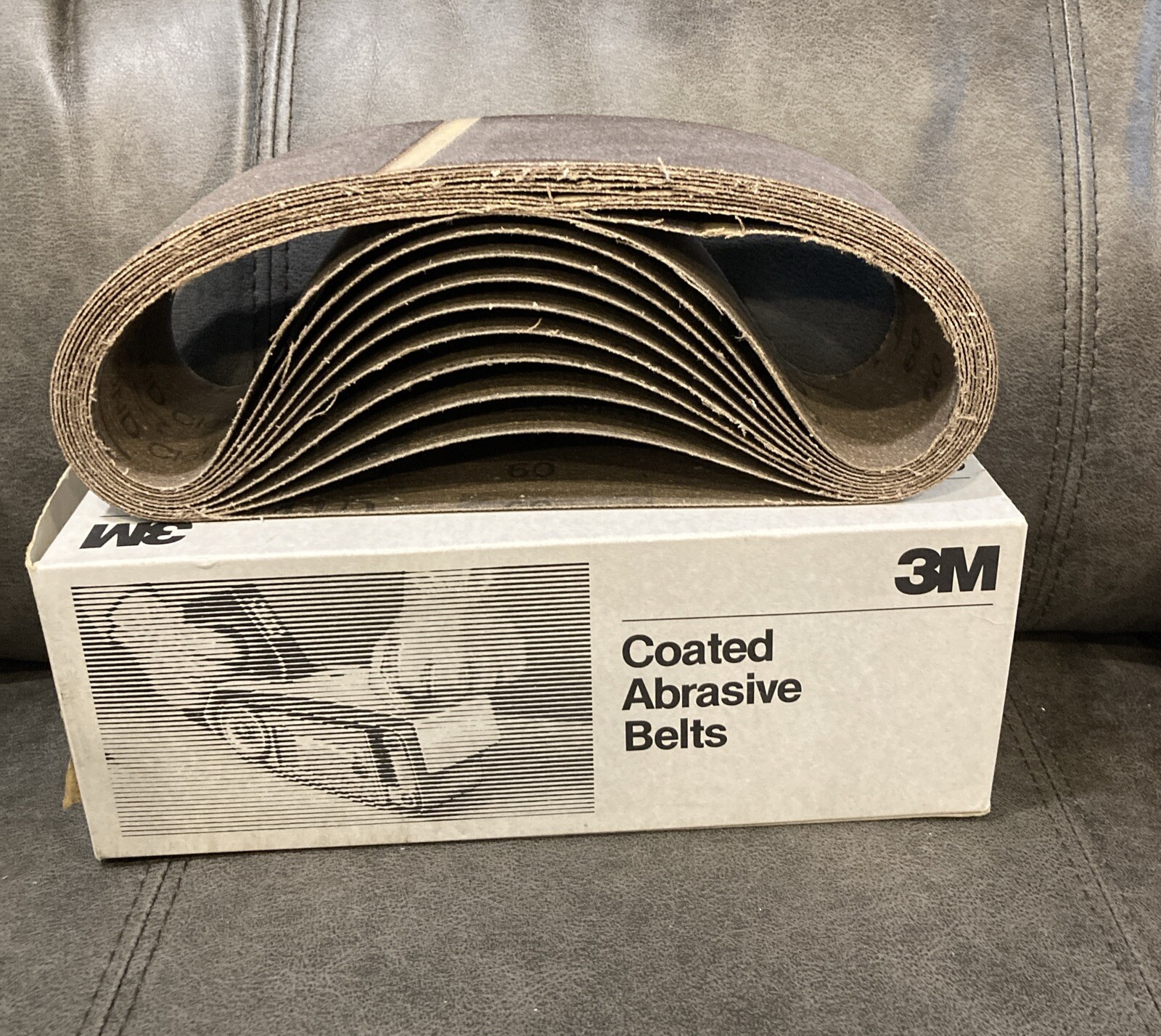 3M 241D -26704 3″ X 24″ Coated Abrasive Grit 60,Sanding Belts Box of 10