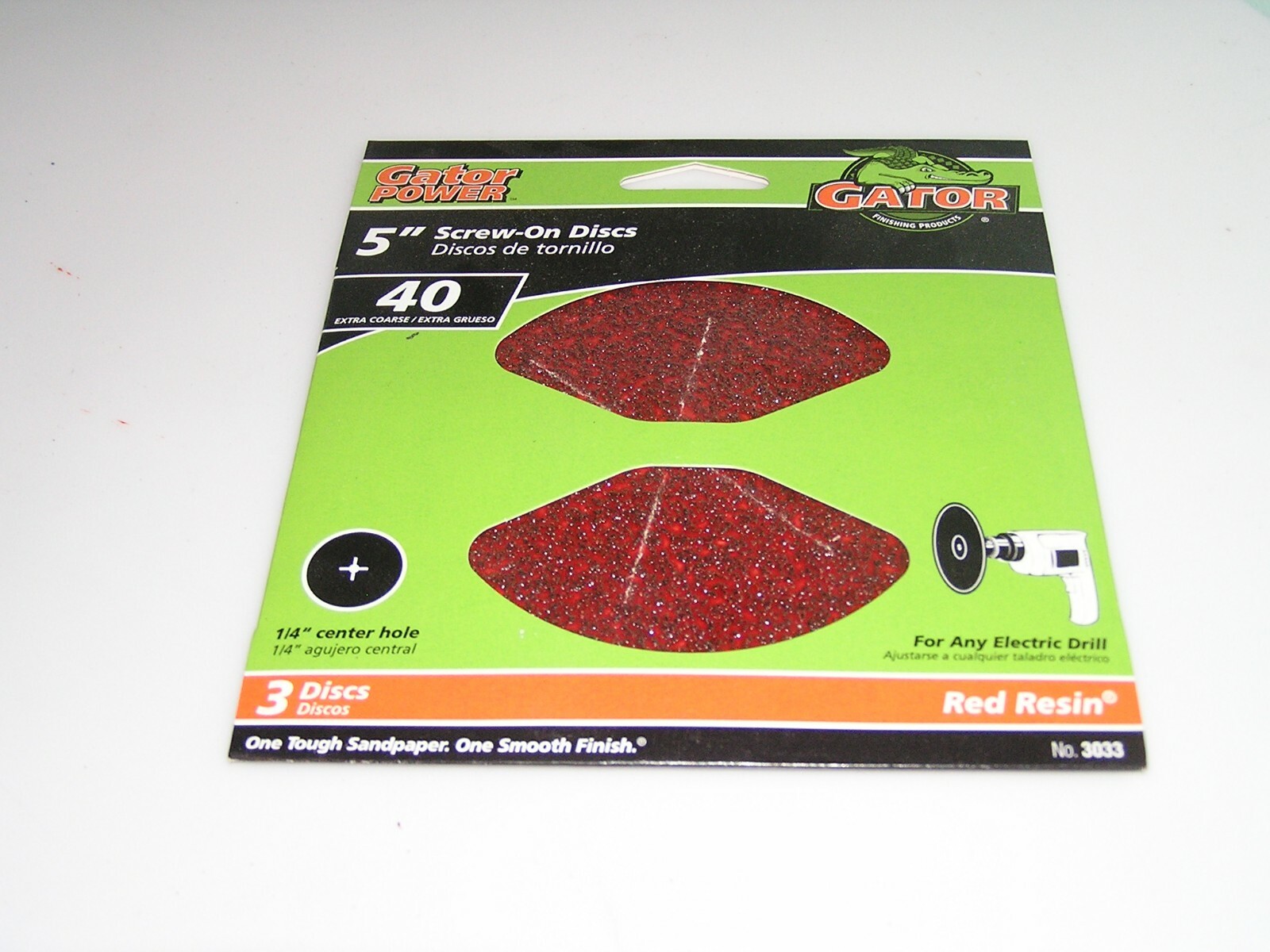 Gator ALI INDUSTRIES #3033 3PK 5×1/4 40 Grit Disc No 3033 Ali Industries