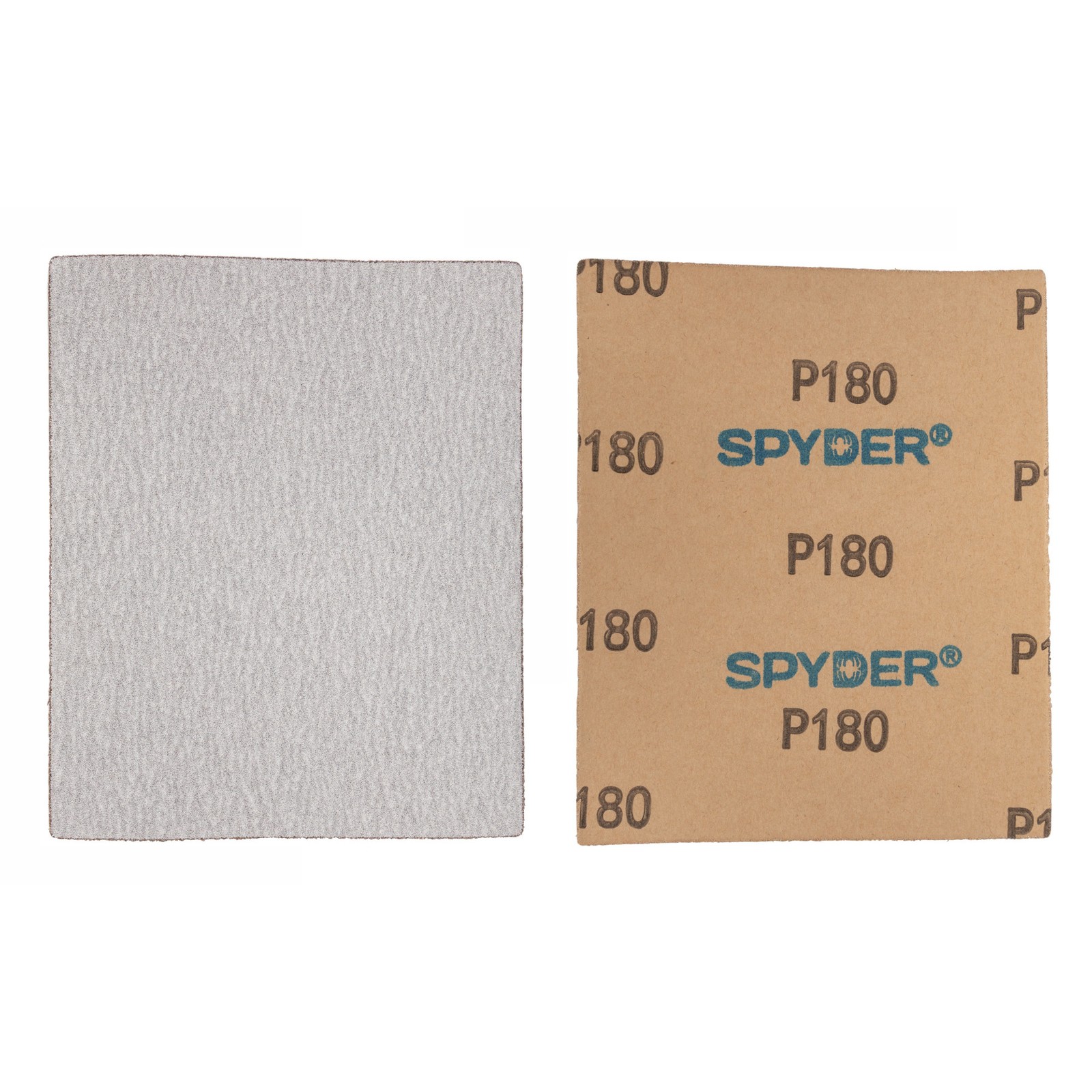 Spyder 4.5 in. x 5.5 in. 180 Grit Aluminum Oxide Sandpaper Sheets 8-Pack 500031