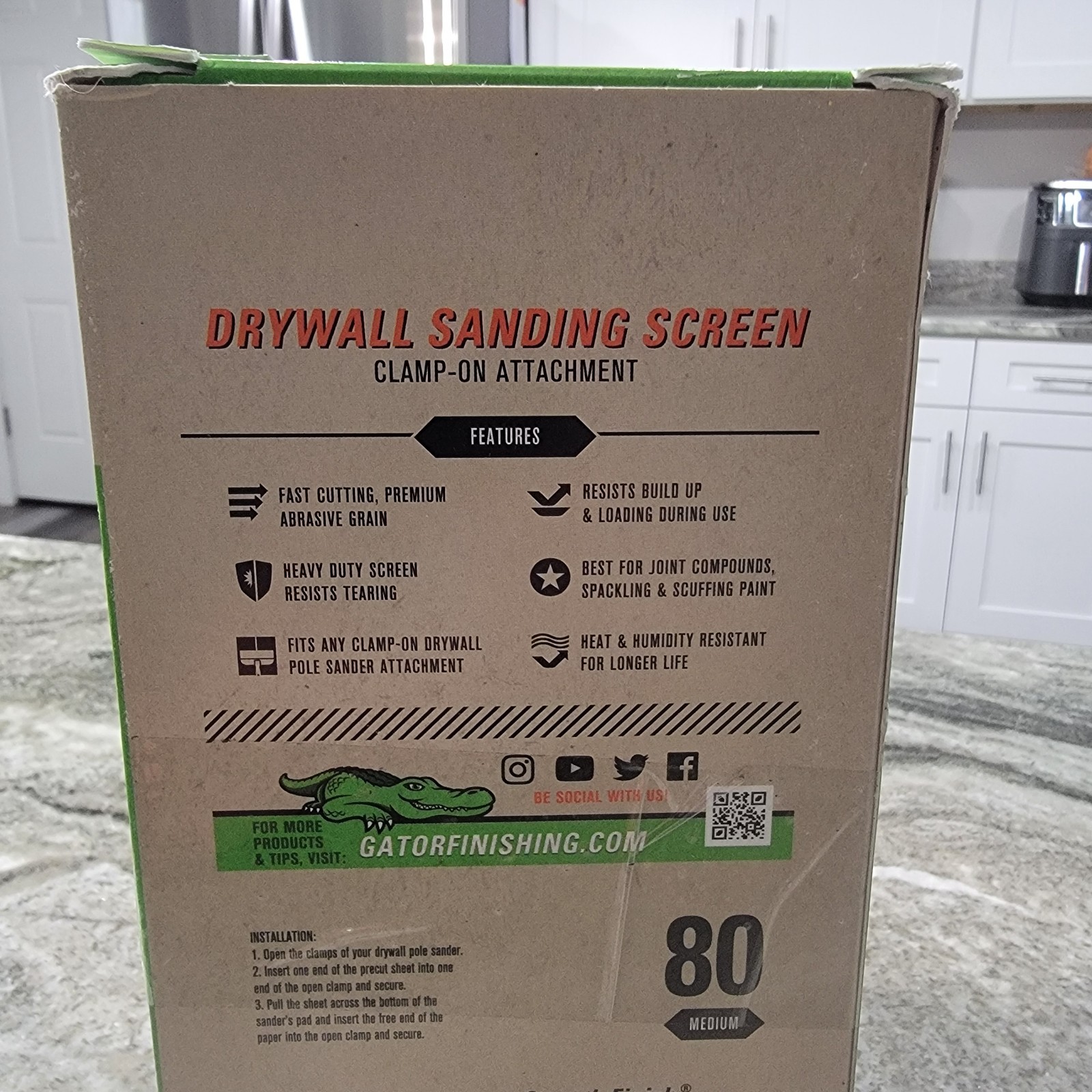 Gator 80 Grit Drywall Sanding Screens-150 Sheet Contractor Bundle