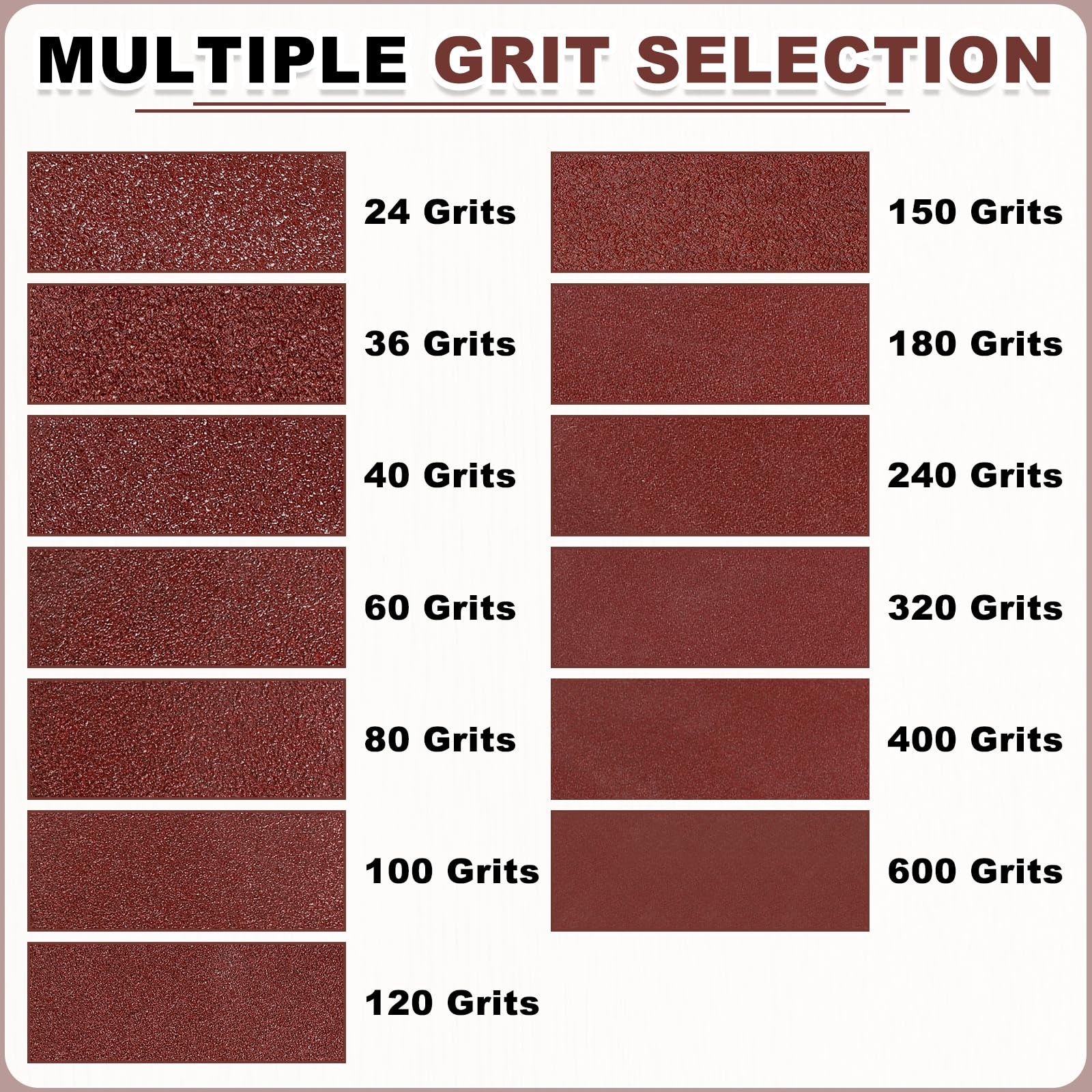 HARFINGTON 1/2 x 12 Inch Sanding Belts, 20 Pcs 80 Grits 1/2×12 inch(80 grit)