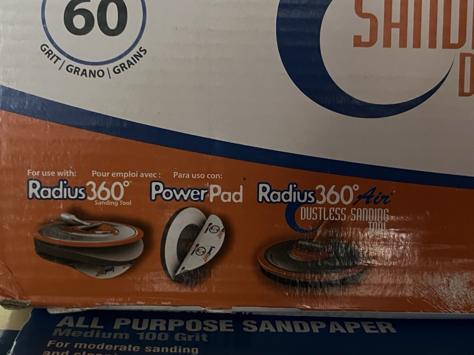 LEVEL 360 Sanding Disc 120 Grit – Case Of 5 X 5 Packs (25 Discs) – Use W/ PC7800