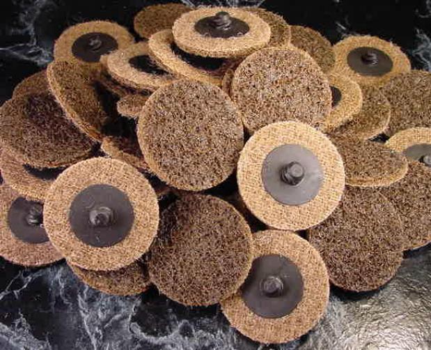 50 2″ Coarse ROLL LOCKS SANDING DISC MADE IN USA! Heavy duty Non Woven