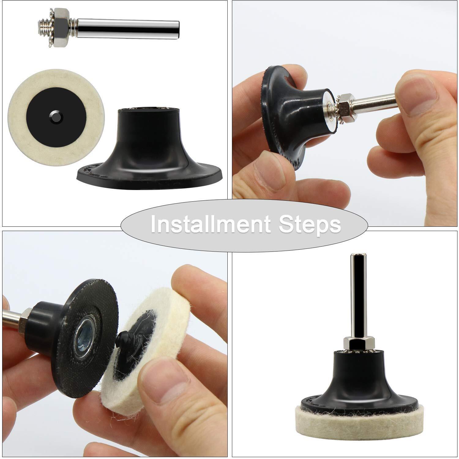2 Inch Disc Pad Holder with 1/4″ Shank Die Grinder Sanding Suitable for Roloc