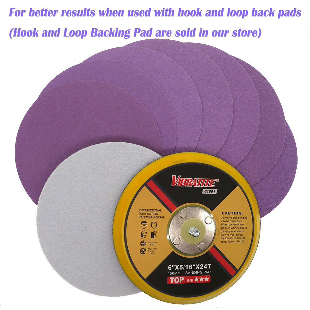 Wet And Dry Sanding Discs 25mm-150mm Sandpaper Hook And Loop Pads 60-10000 Grit